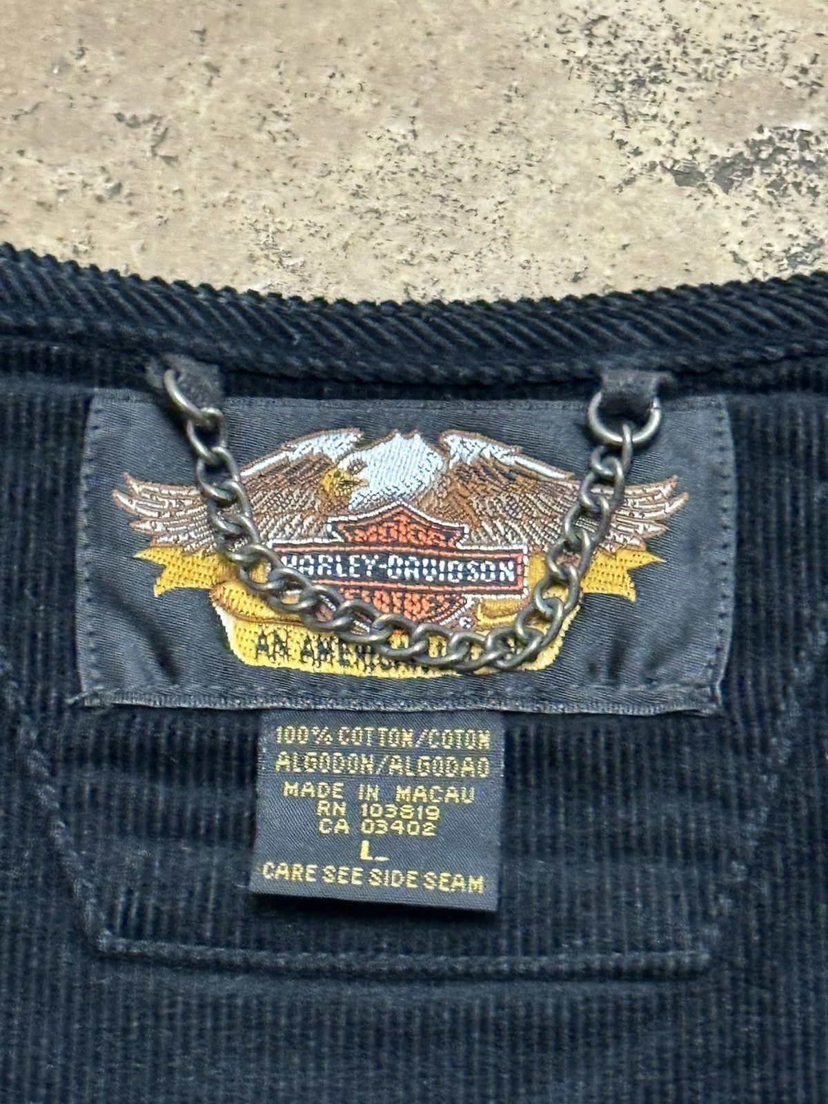 Harley Davidson Harley-Davidson Motorcycles Women’s Corduroy Riding Vest Size L / US 10 / IT 46 - 3 Thumbnail