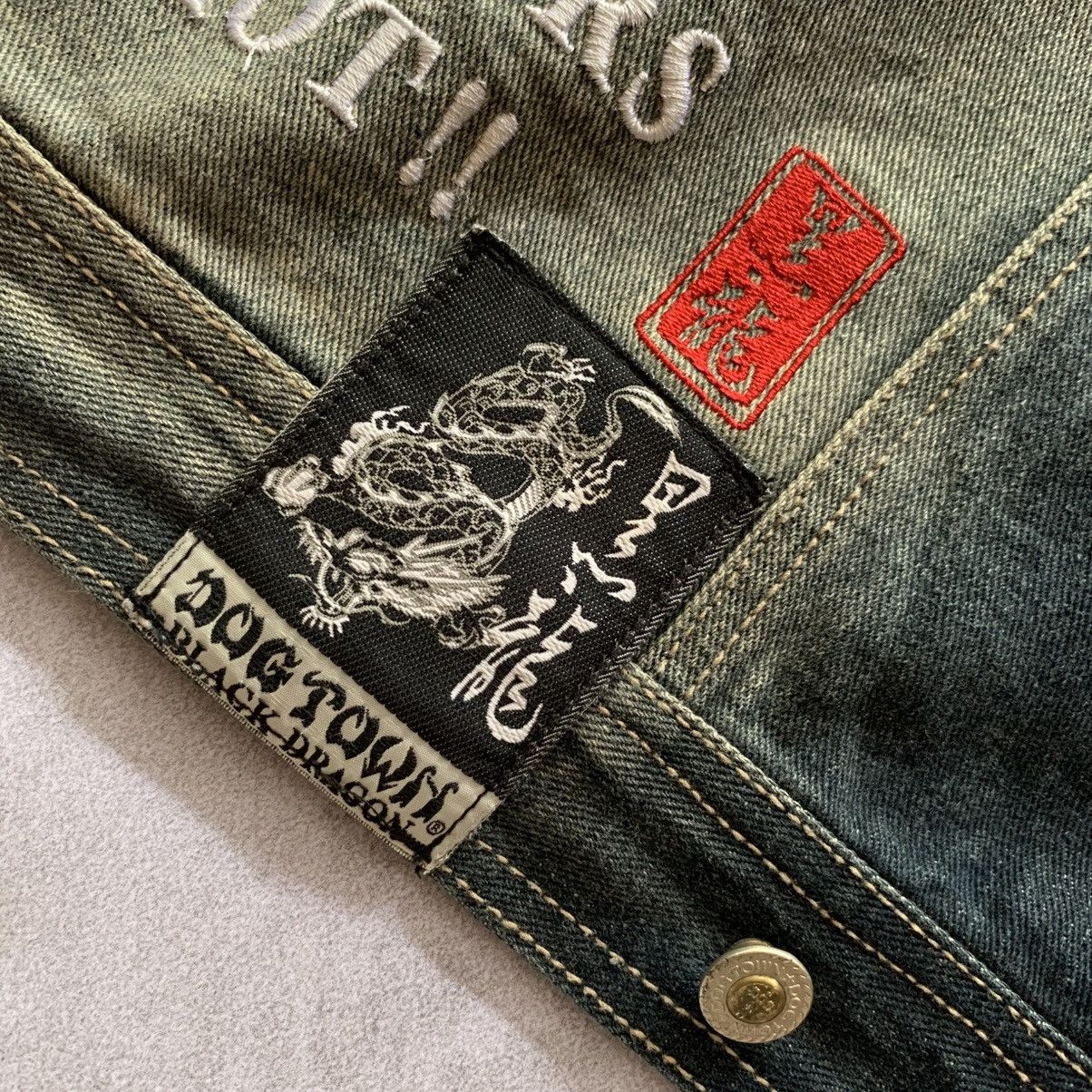 Dogtown Dog Town Black Dragon Denim Jacket Size US XL / EU 56 / 4 - 5 Thumbnail