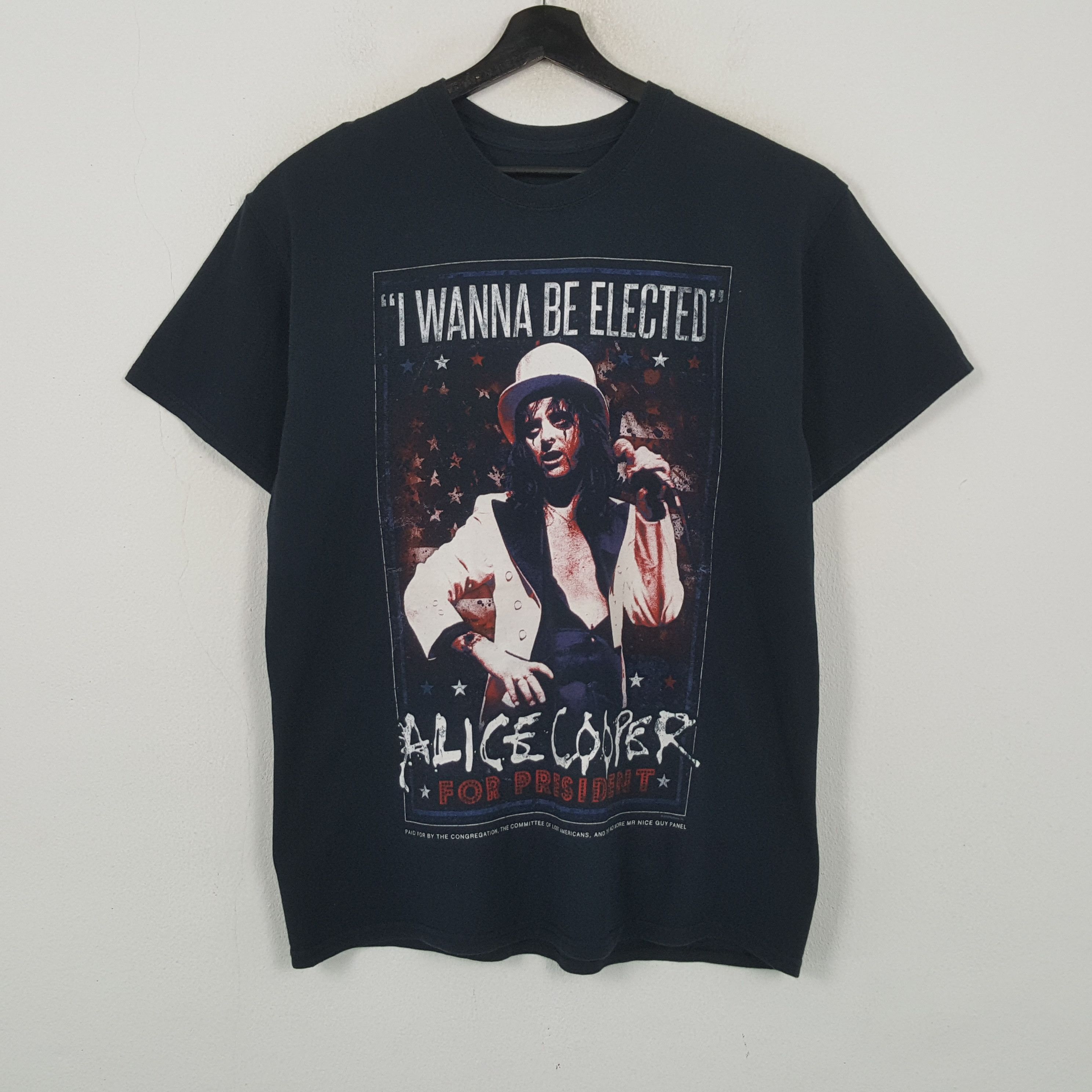 Vintage Alice Cooper Rock Singer Tour Tshirt RR12 Size US L / EU 52-54 / 3 - 1 Thumbnail