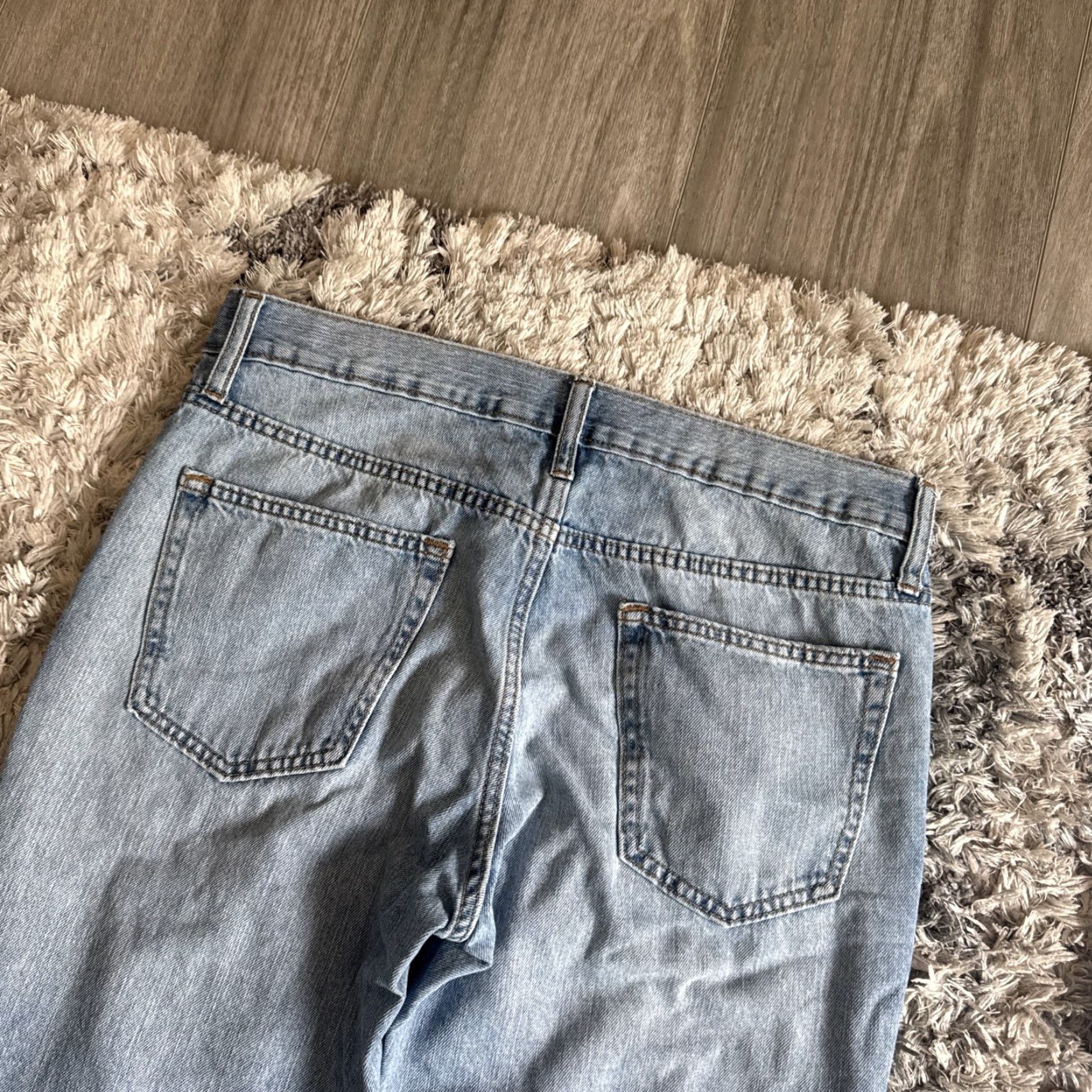 Old Navy VINTAGE Old Navy Jeans Mens 32x34 Blue Denim Straight Washed 00s Casual Size US 32 / EU 48 - 6 Thumbnail
