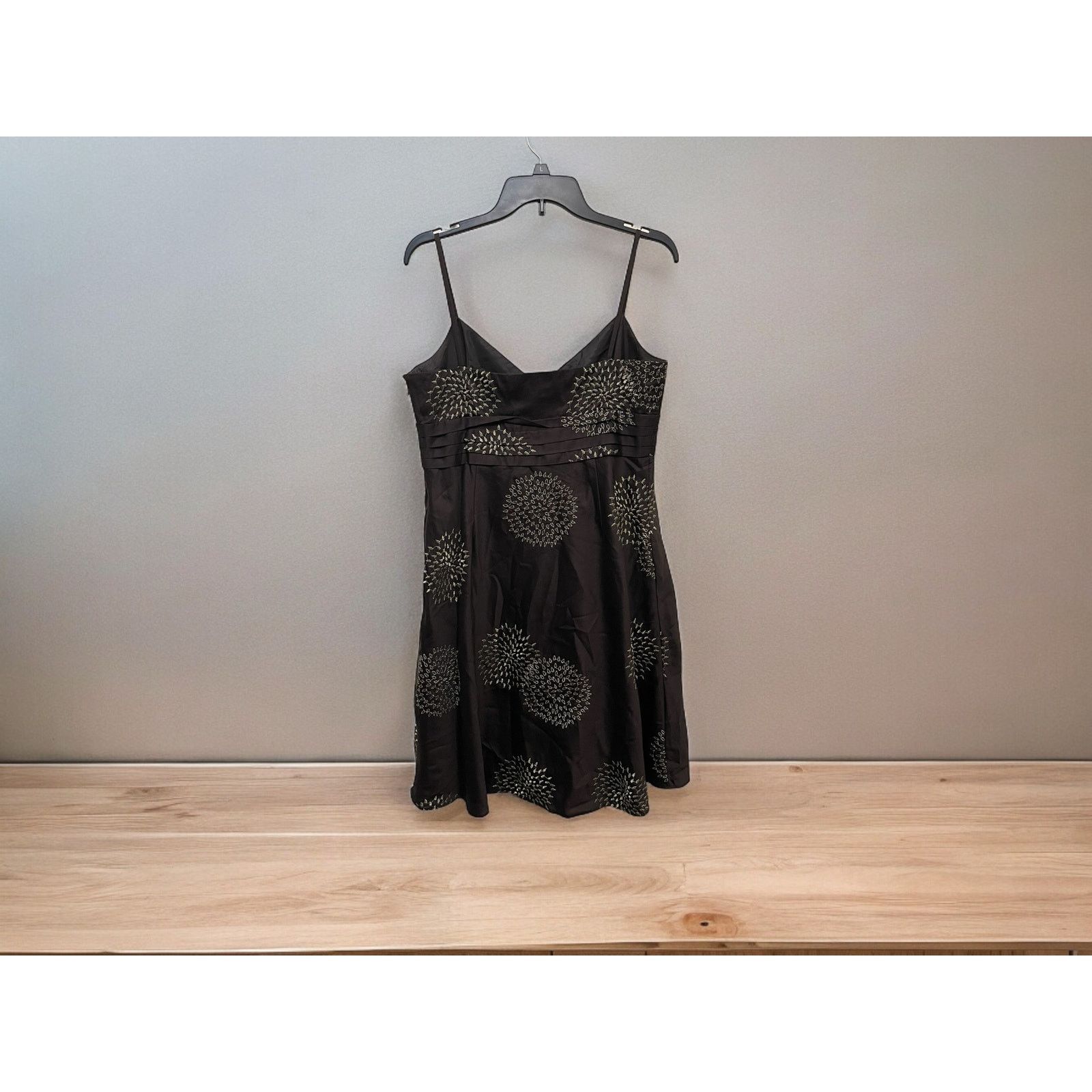 Ann Taylor Ann Taylor Petites String strap Womens Midi dress Brown 12P Size XL / US 12-14 / IT 48-50 - 4 Thumbnail