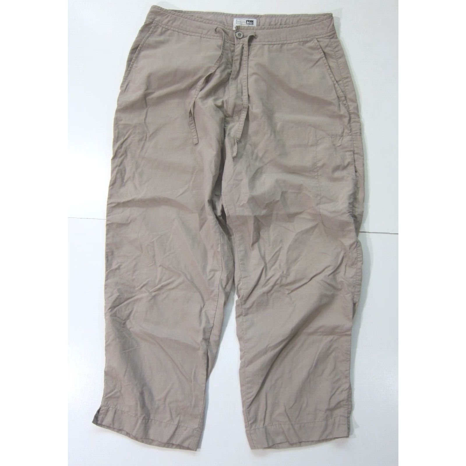 Vintage REI UPF 50+ 100% Nylon Brown Lightweight Pocket Hike Travel Capri Crop Pant 8 Size 30" / US 8 / IT 44 - 6 Thumbnail