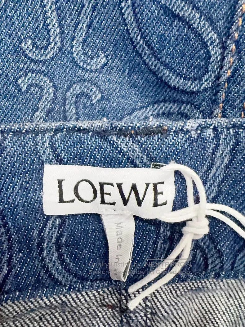 Loewe Loewe Logo Denim Skirt Size 42" / US 20 - 5 Thumbnail