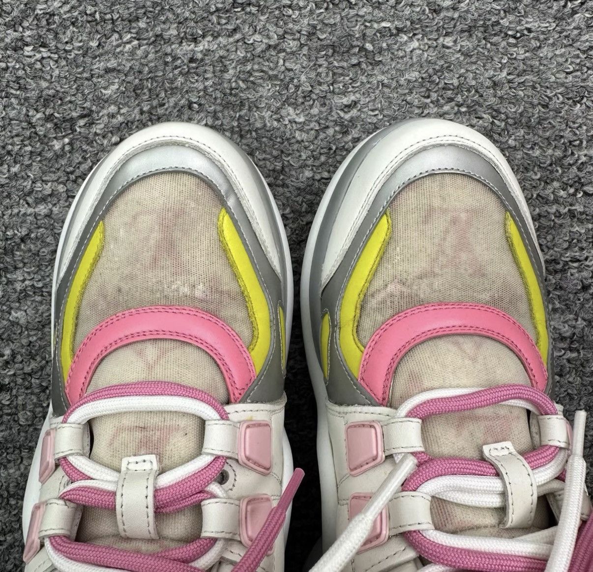 Louis Vuitton Louis Vuitton Pink Macaron Dad Sneakers K12 Size US 6.5 / IT 36.5 - 3 Thumbnail