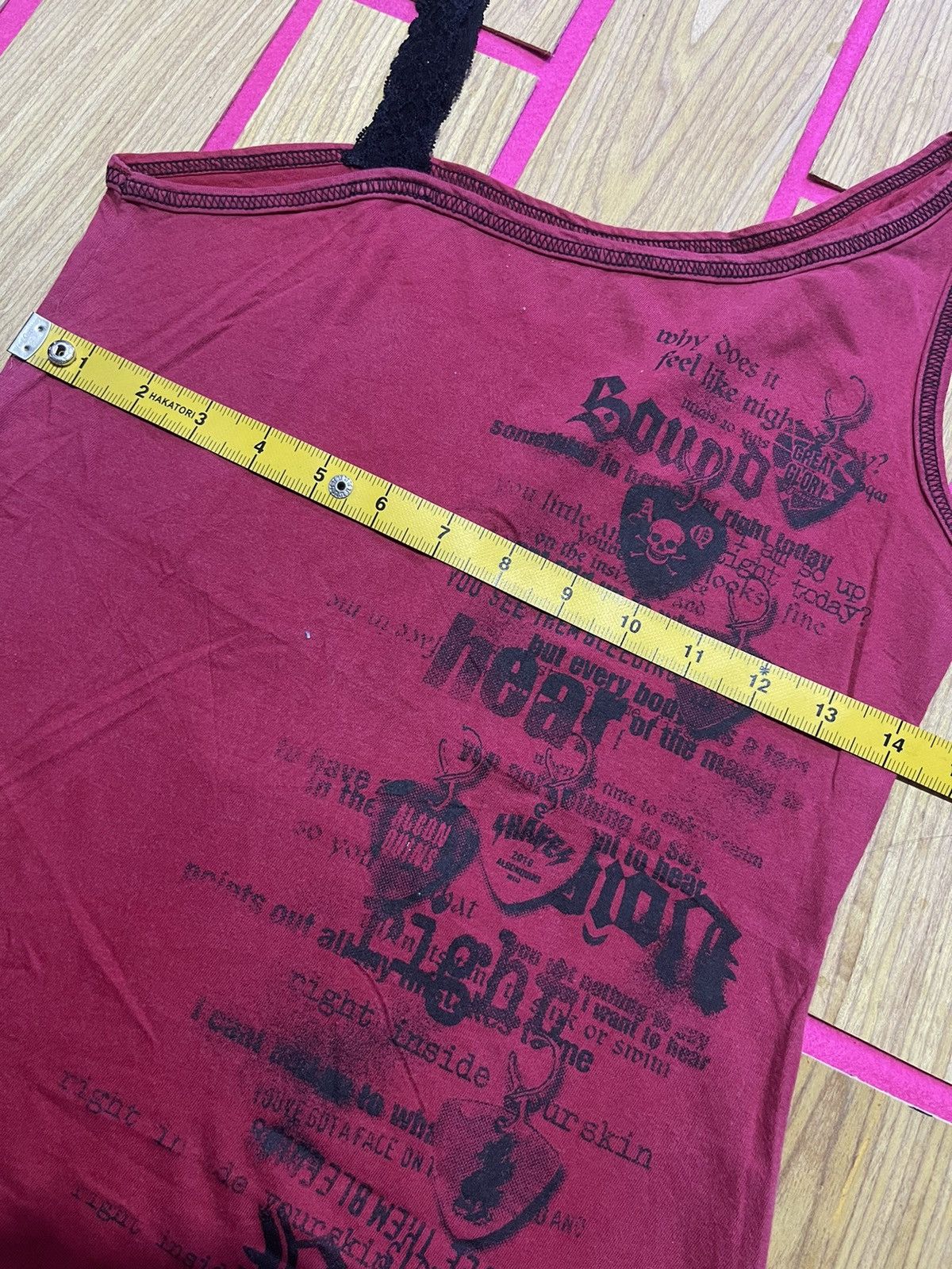 If Six Was Nine Y2K TANK TOP ALGON QUINS punk ifsix style Size S / US 4 / IT 40 - 10 Thumbnail