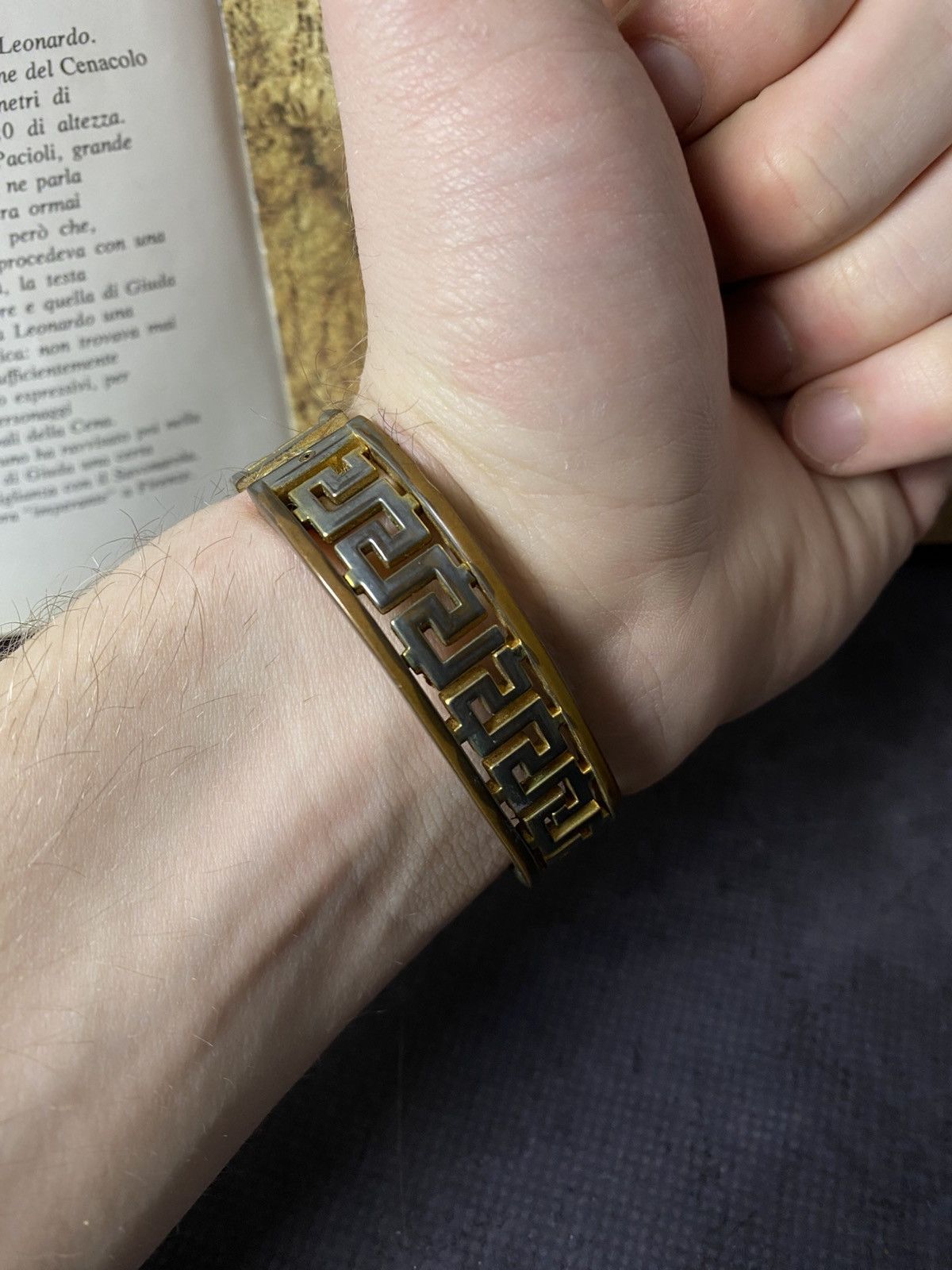 Hysteric Glamour Vintage Greek Key Bangle Watch Retro Futuristic Size ONE SIZE - 3 Thumbnail