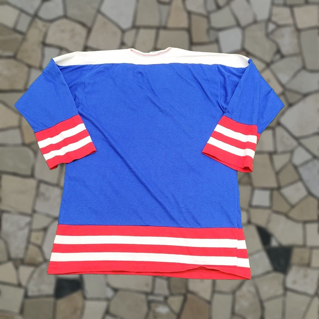 Vintage VINTAGE 90s MOD Raglan Jersey 3/4 Shirt Women M/L 19x25 Blue Size L / US 10 / IT 46 - 1 Thumbnail