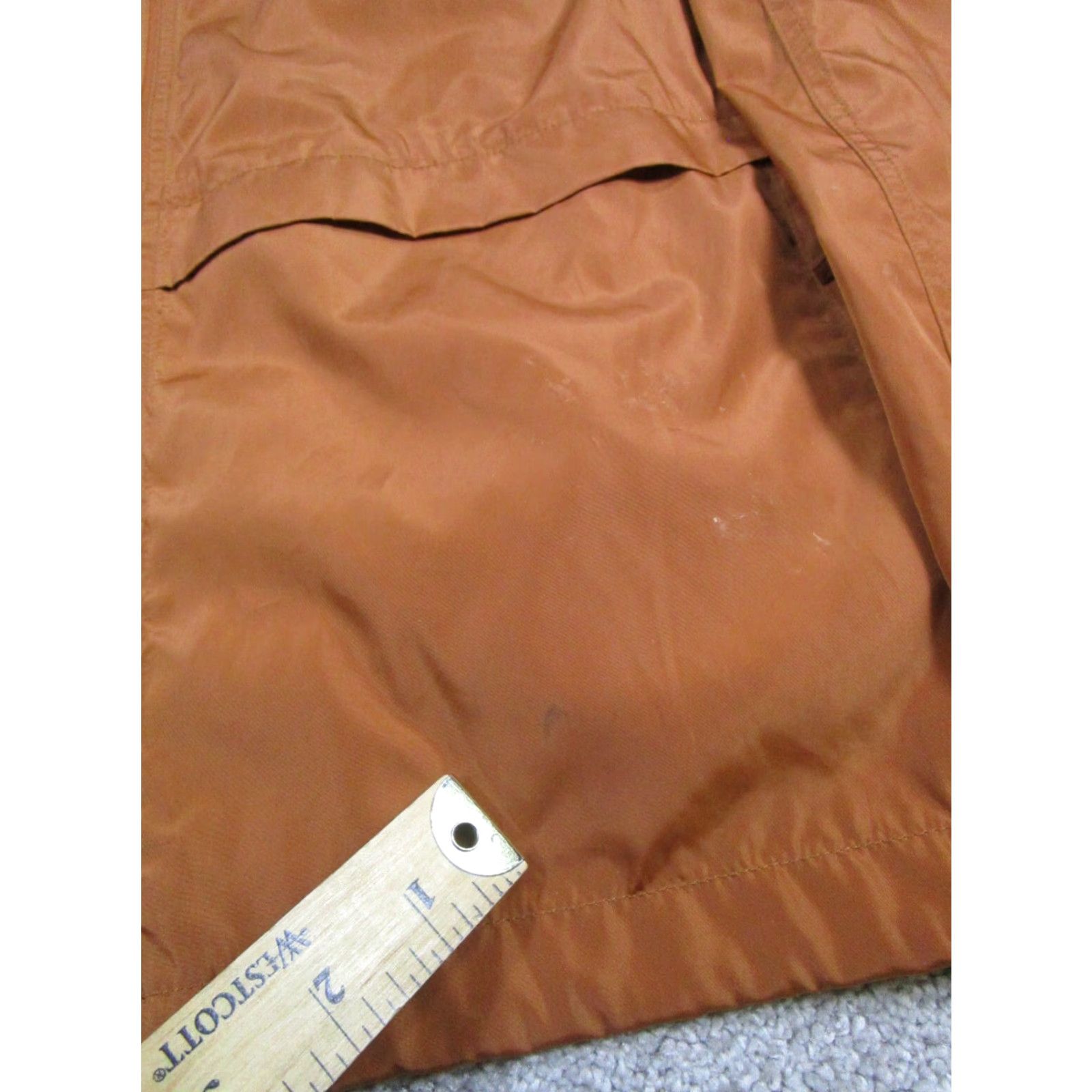 Madewell Madewell Jacket Womens Large Orange Full Zip Hooded Rain Coat Size L / US 10 / IT 46 - 5 Thumbnail