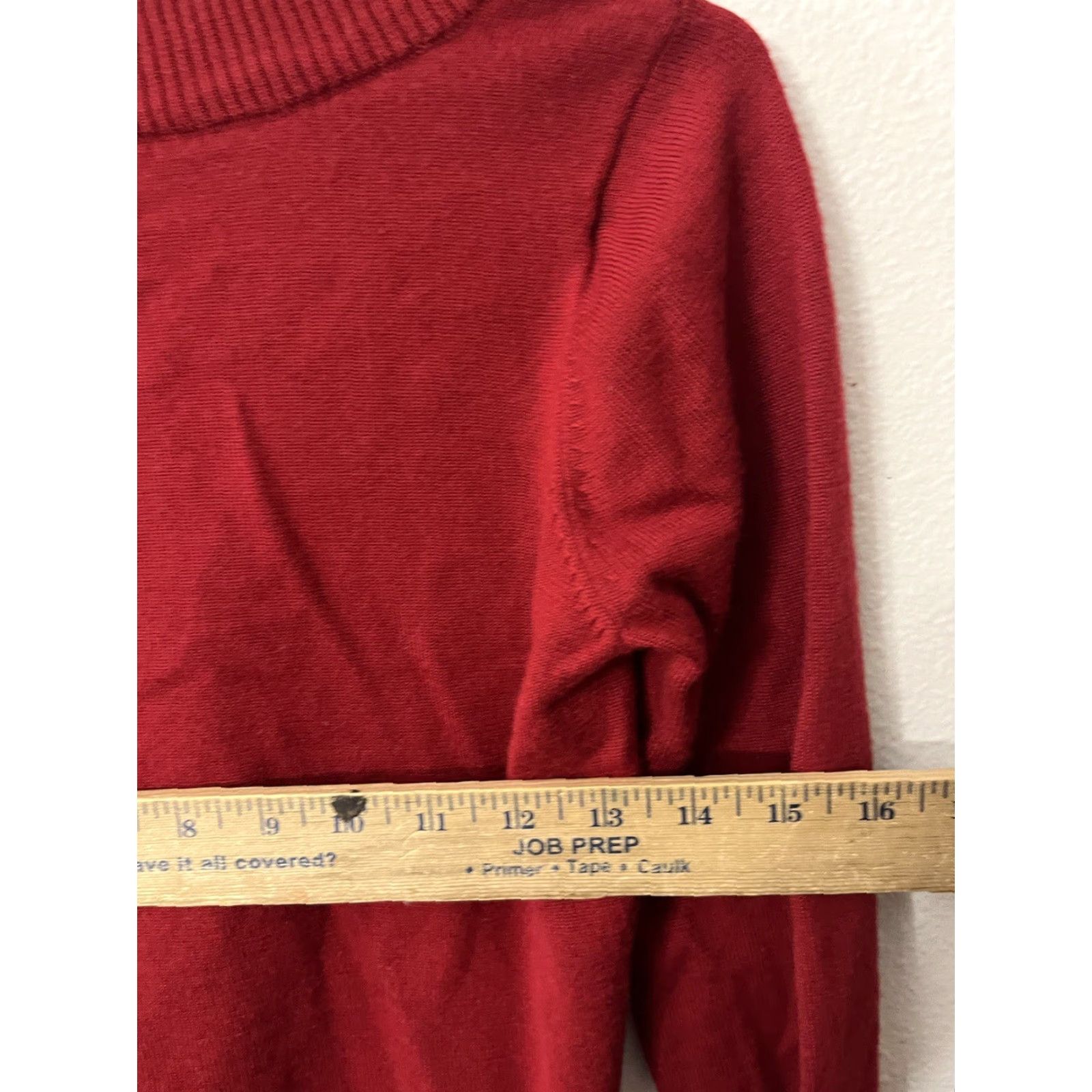 Calvin Klein Calvin Klein Sweater Womens PS Merino Wool Red Round Neck Pullover Winter Petite Size S / US 4 / IT 40 - 5 Thumbnail