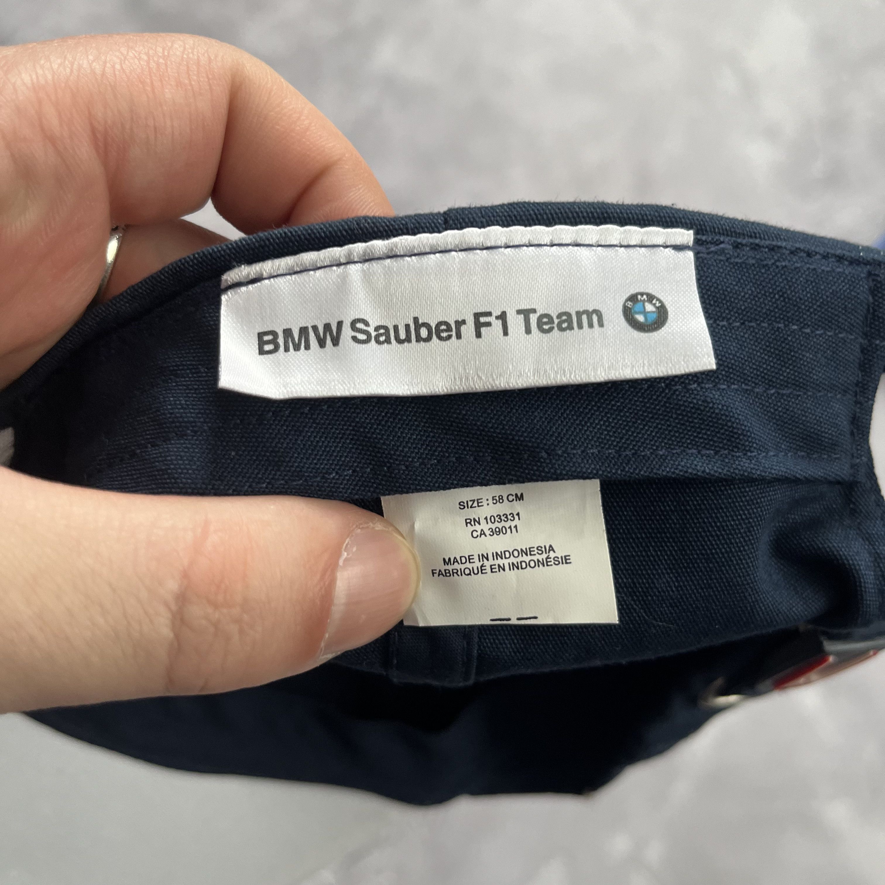 BMW BMW Sauber F1 Team Blue Racing Cap Hat Beamer Embroidered Size ONE SIZE - 4 Thumbnail