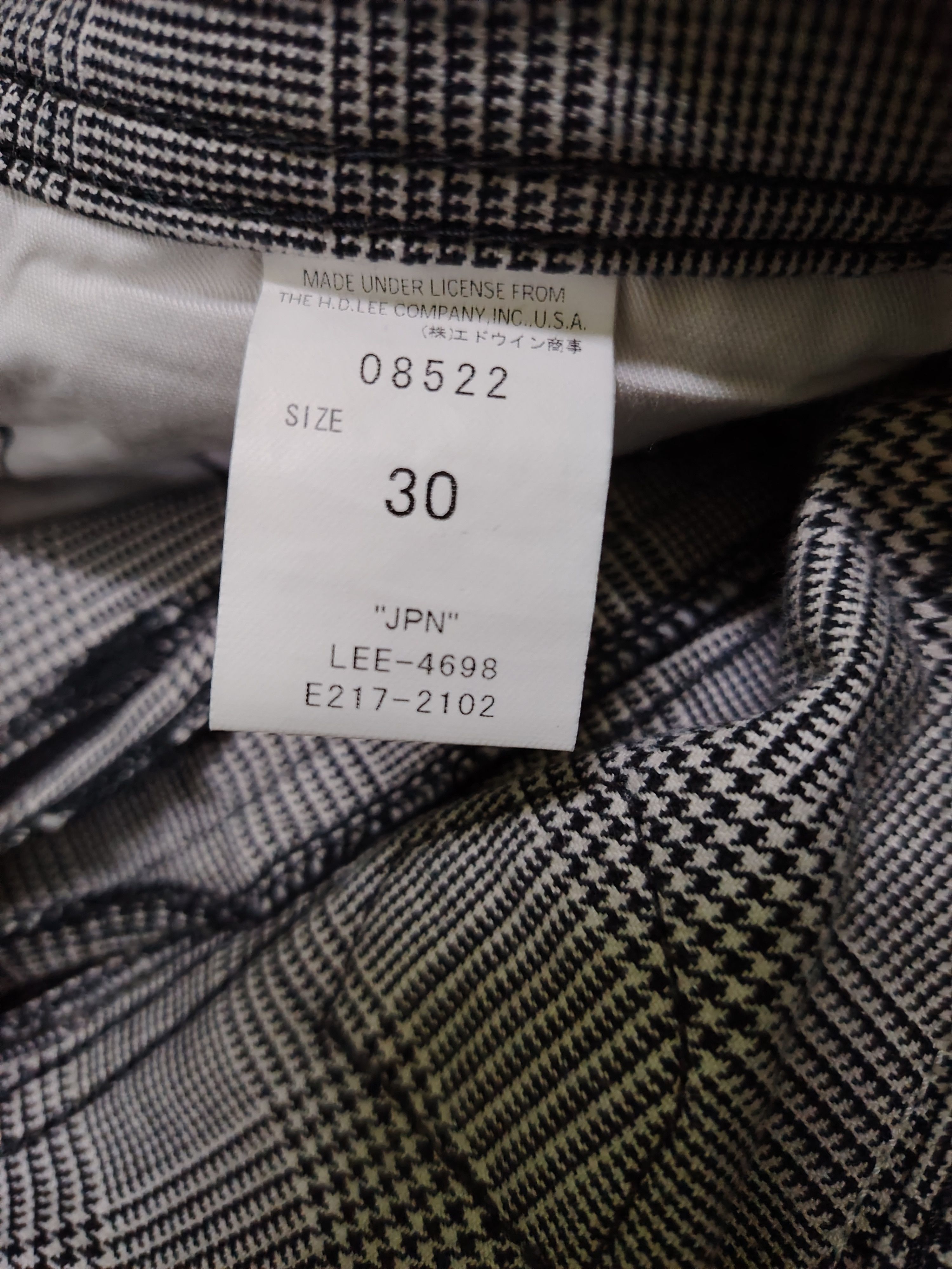 Lee Rare Vintage LEE Riders Punk Bondage Houndstooth Pants Size US 33 - 10 Thumbnail