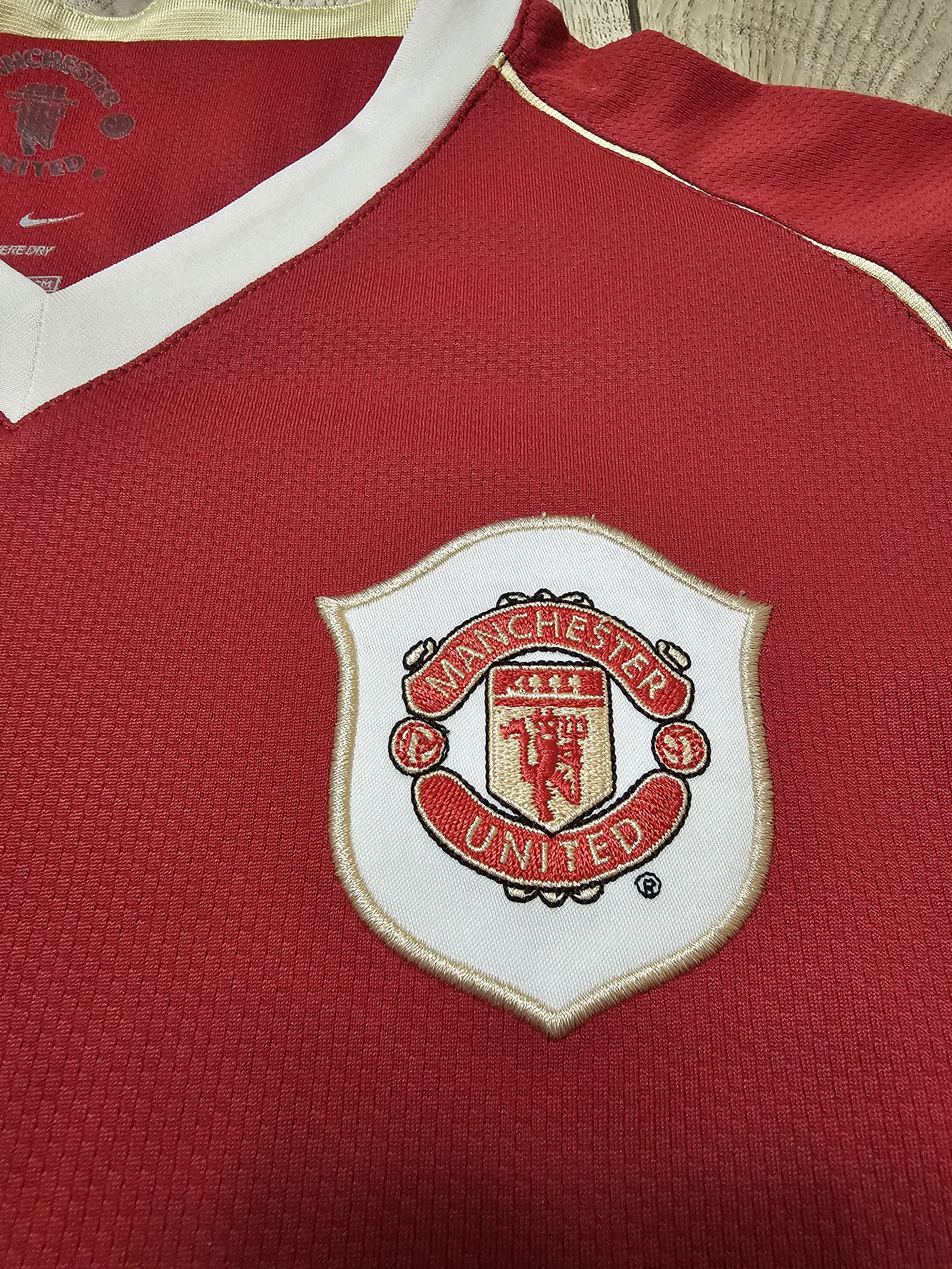 Nike MANCHESTER UNITED 2006 ROONEY FOOTBALL SHIRT SOCCER JERSEY Size US XXS / EU 40 - 4 Thumbnail