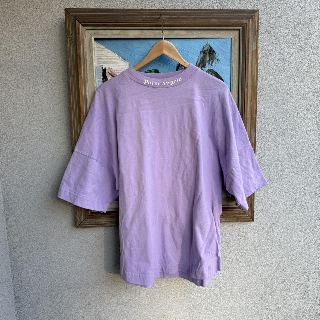 Palm Angels Palm Angels T shirt Tee Purple Spellout Streetwear Big Logo Size US S / EU 44-46 / 1 - 2 Thumbnail