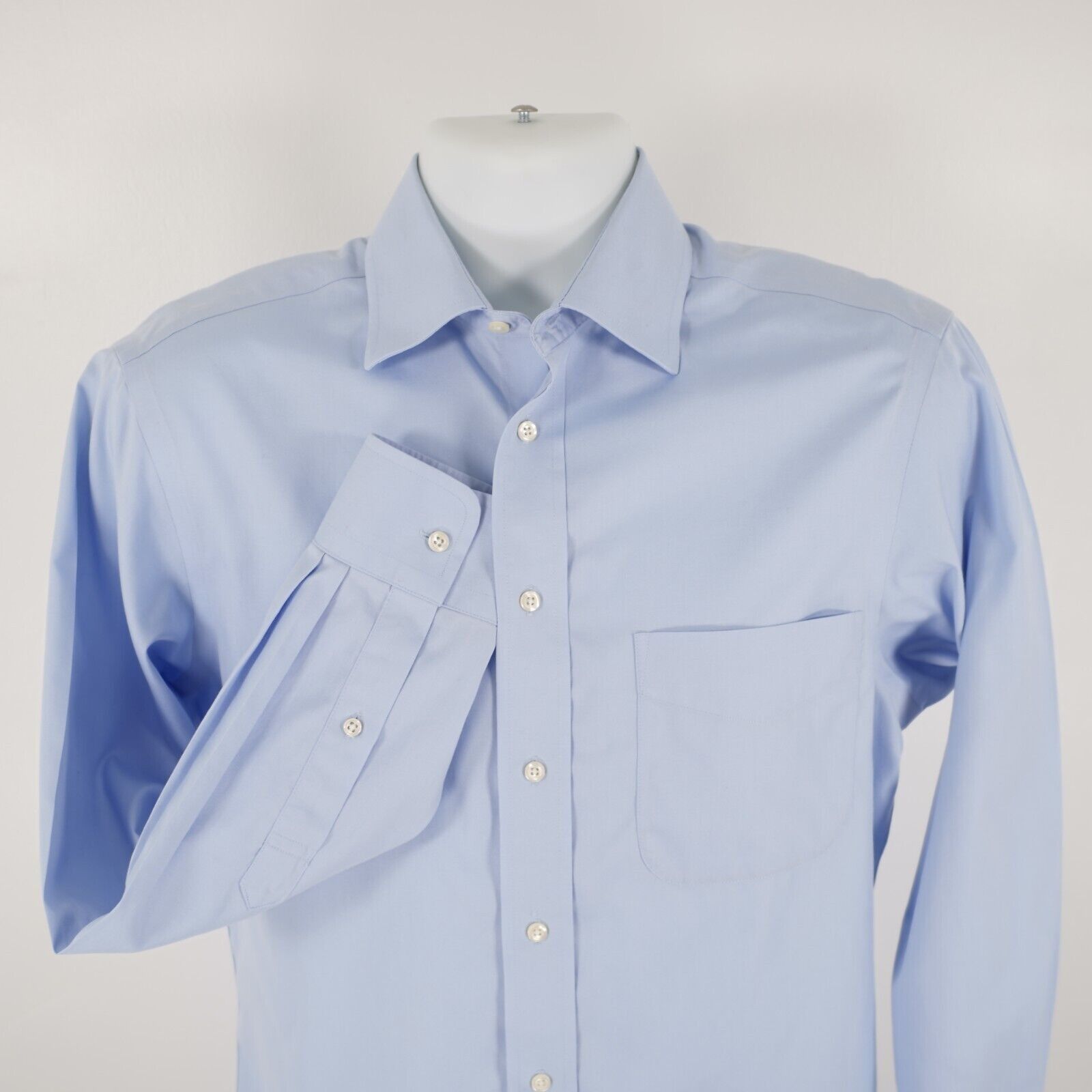 Jos. A. Bank Jos A Bank Traveler's Tailored Fit Blue 15 / 34 Pocket Colla Size US S / EU 44-46 / 1 - 1 Thumbnail