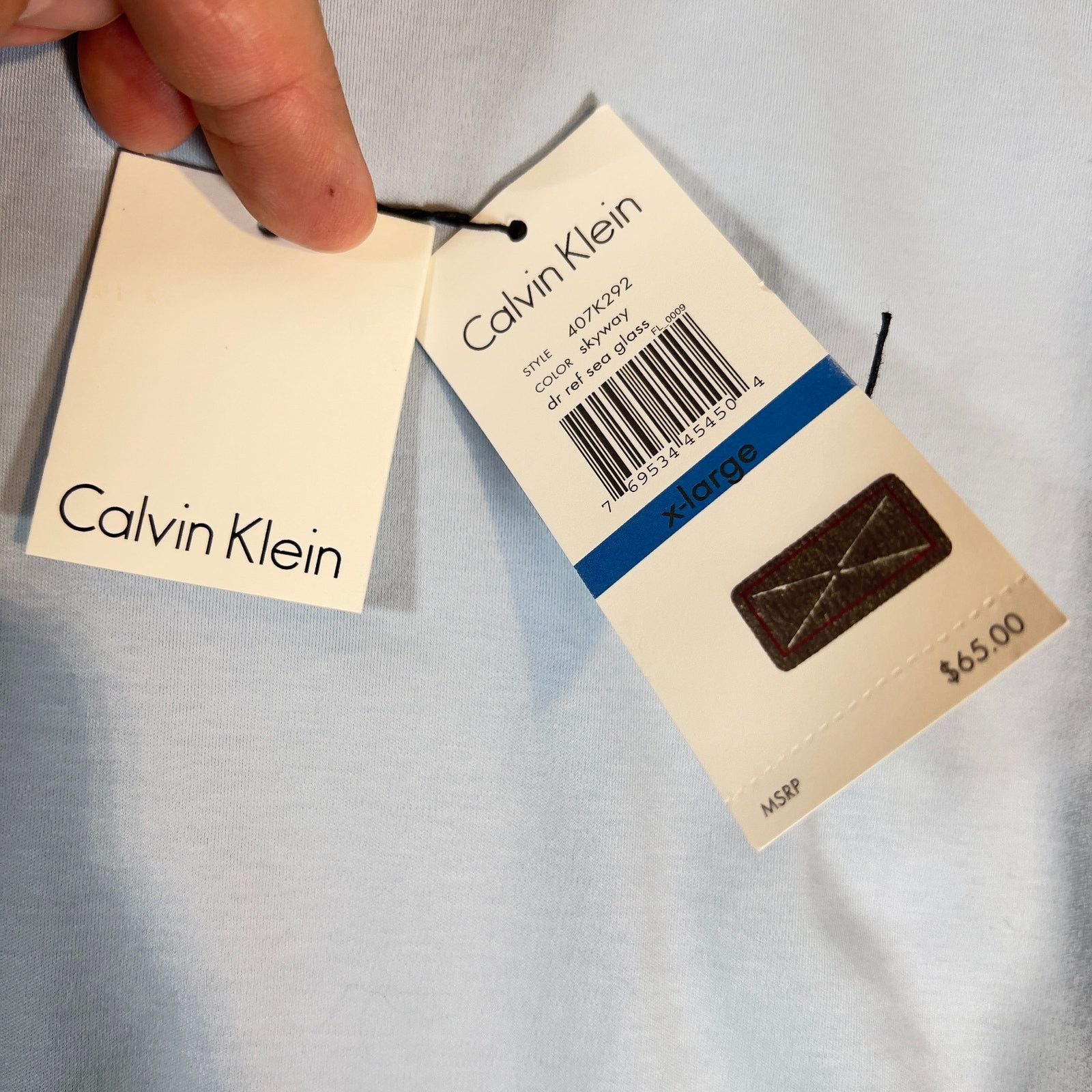 Calvin Klein Calvin Klein Polo Shirt Mens XL Blue Colorblock Short Sleeve Size US XL / EU 56 / 4 - 7 Thumbnail
