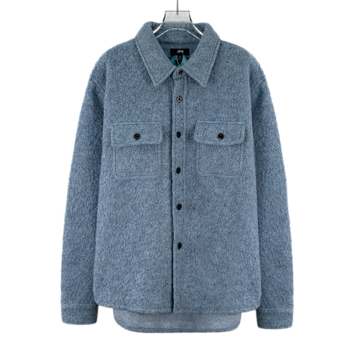 Stussy Stussy Sky Blue Collared Long Sleeve Knit Shirt K26WX Size US M / EU 48-50 / 2 - 1 Thumbnail
