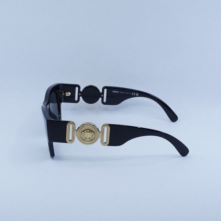 Versace Versace VE4479U GB1/87 Sunglasses Black Square Frame Size ONE SIZE - 10 Thumbnail