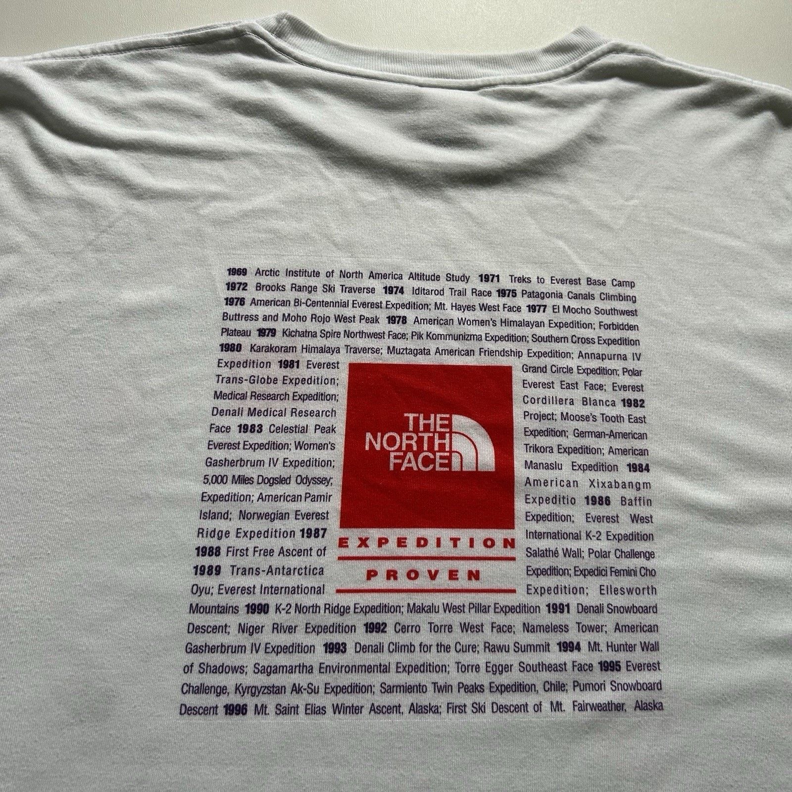 The North Face Vintage 90s The North Face T Shirt XL Expedition Proven Rare Size US XL / EU 56 / 4 - 2 Thumbnail