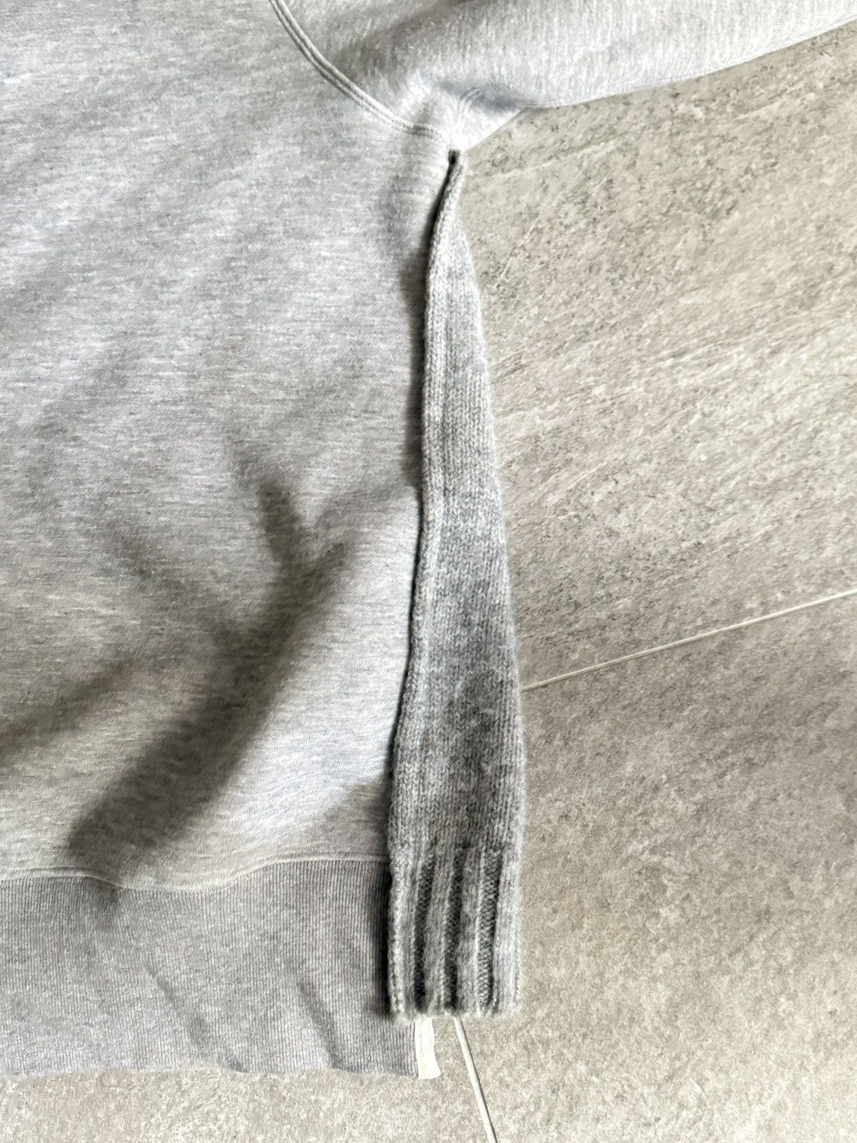 Sacai SACAI KNIT-PANELLED CREWNECK SWEATSHIRT MEETS SWEATER Size US S / EU 44-46 / 1 - 4 Thumbnail
