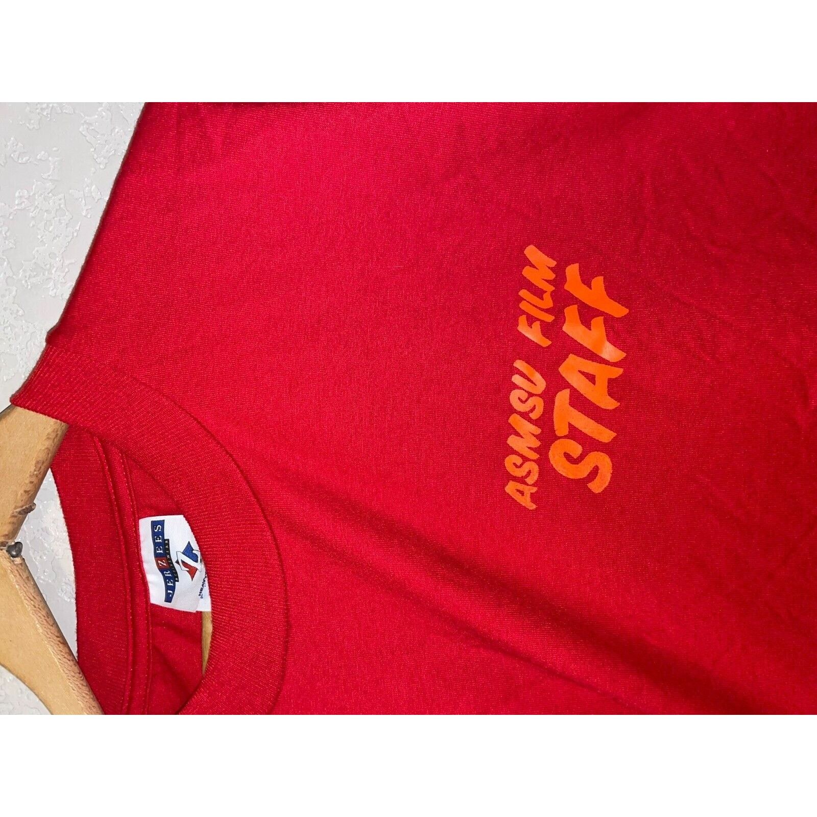 Jerzees Vintage ASMSU Shirt Film Staff Red Movie Tee 90s VTG L Large Size US L / EU 52-54 / 3 - 2 Thumbnail