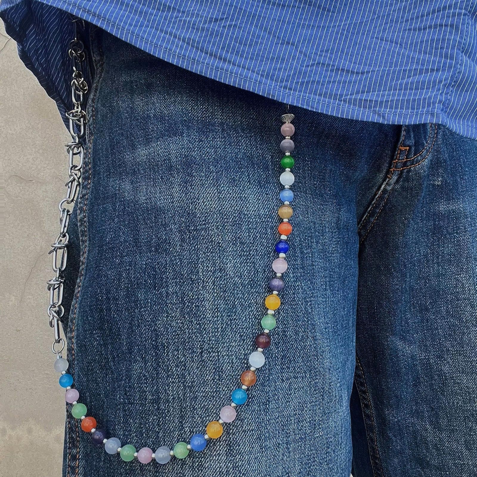 Jewelry Y2K Waist Chain – Cat Eye Stone, Spliced Pendant Size ONE SIZE - 3 Thumbnail