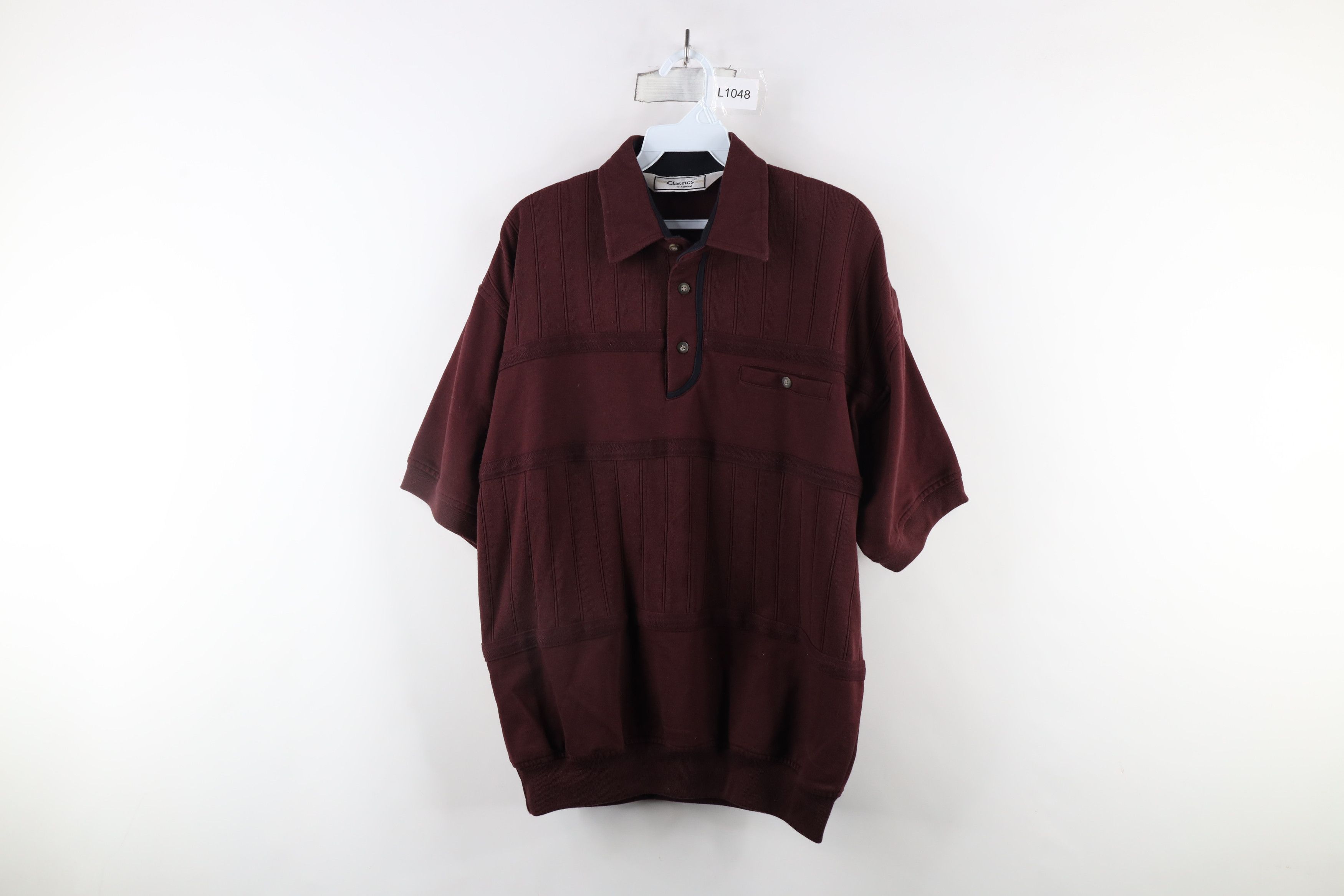 Vintage Vintage 90s Streetwear Striped Collared Pullover Polo Shirt Size US M / EU 48-50 / 2 - 1 Thumbnail