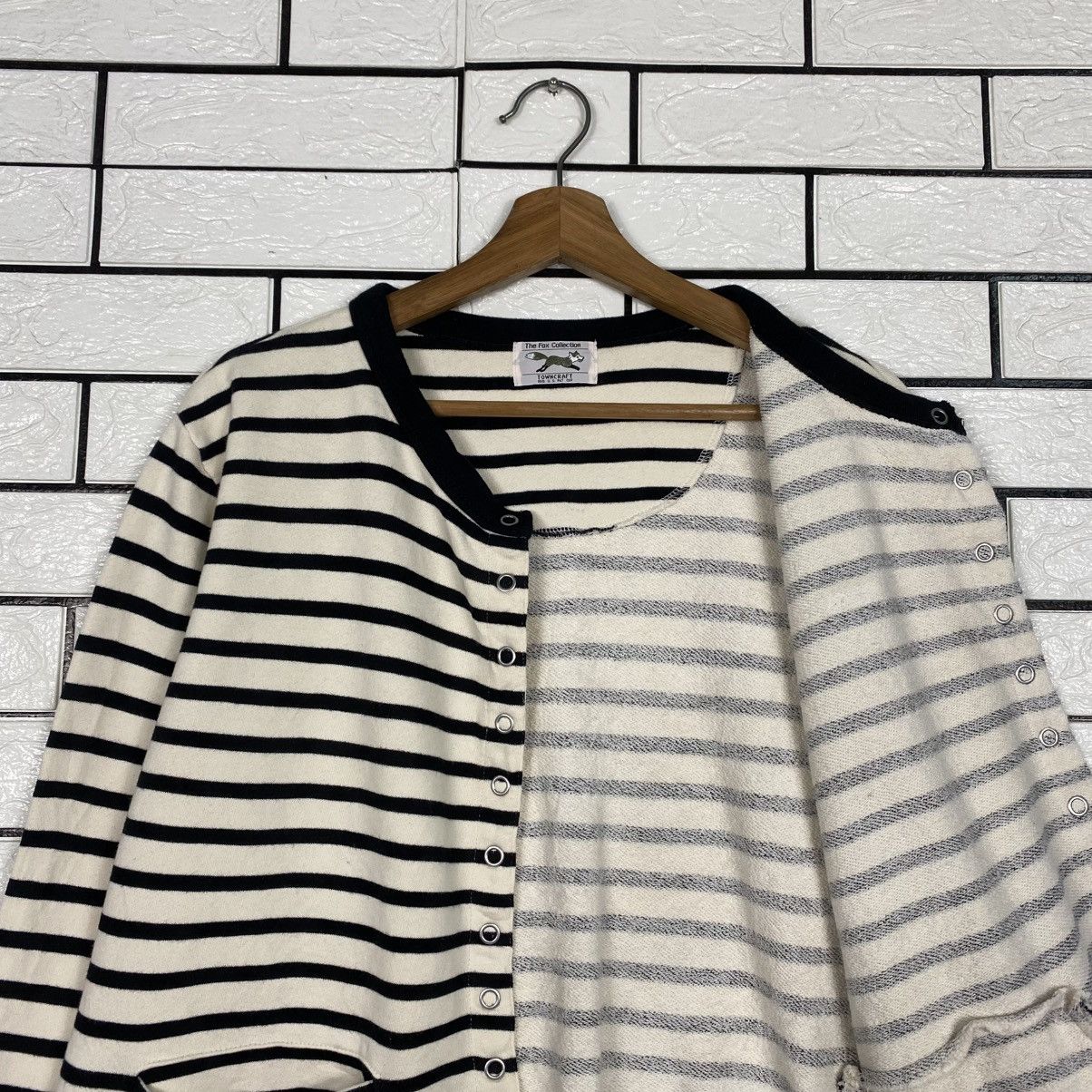Japanese Brand 📌The Fox Collection Snap Button Cardigan Striped Size US M / EU 48-50 / 2 - 13 Thumbnail