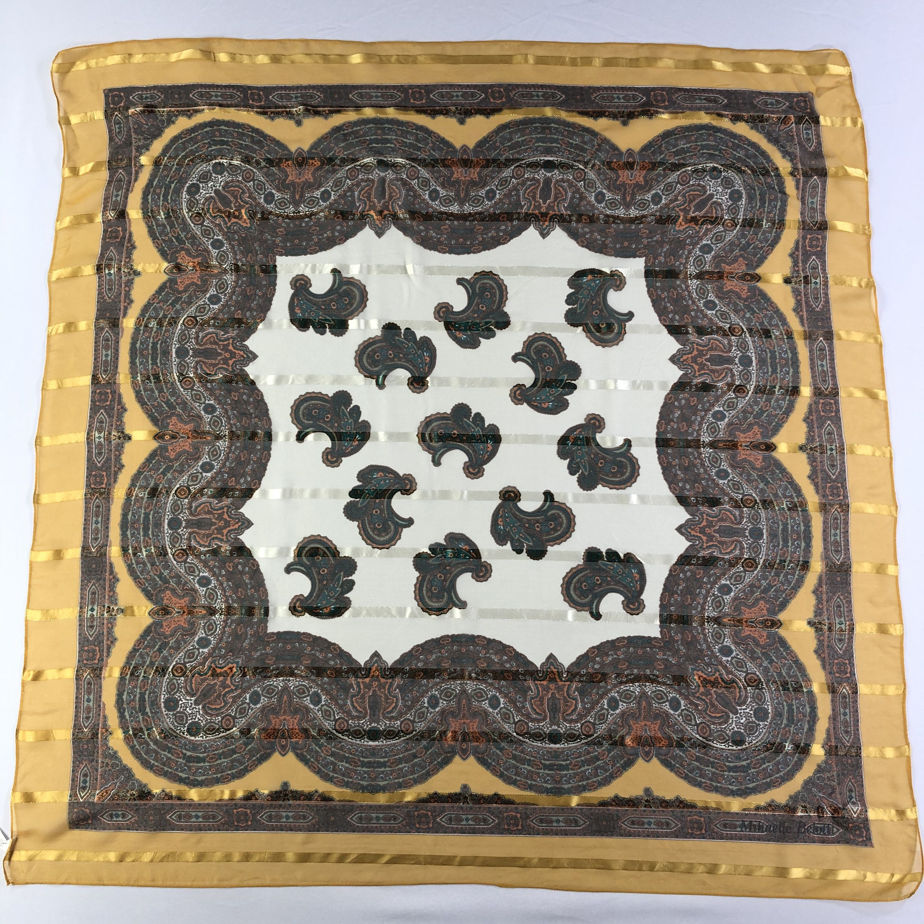 Vintage Vintage Mihaelle Belotti Silk Scarf Size ONE SIZE - 2 Thumbnail