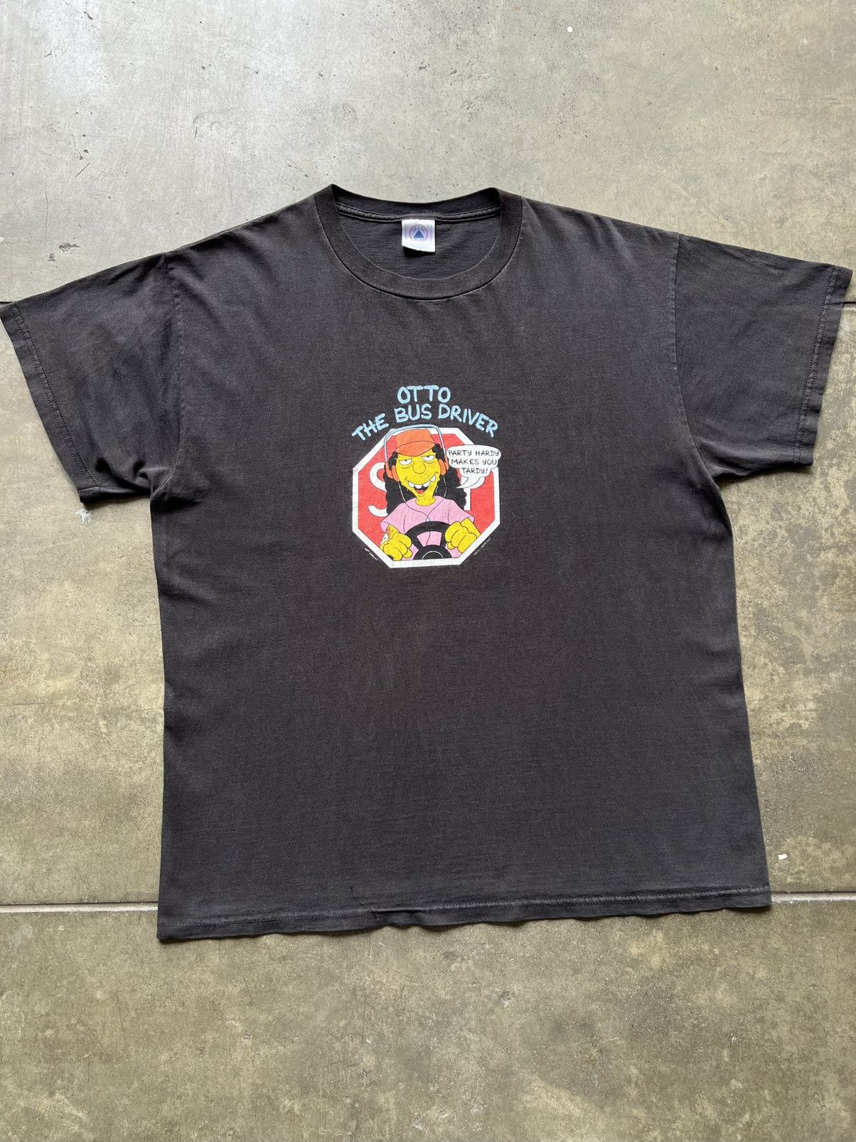 Cartoon Network × The Simpsons × Vintage VTG ‘90s Otto The Bus Driver The Simpsons TV Show Tee Shirt Size US L / EU 52-54 / 3 - 2 Thumbnail