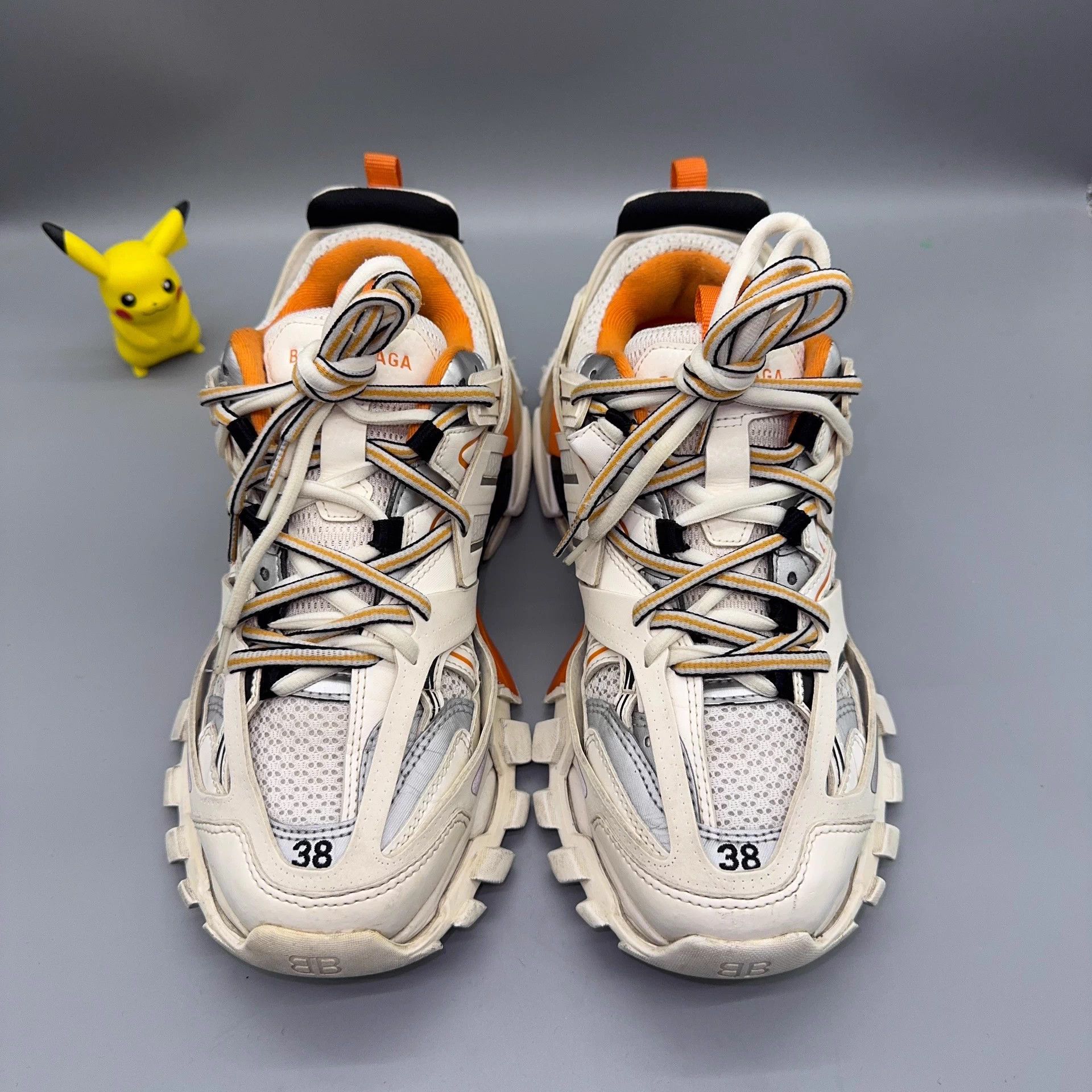 Balenciaga Balenciaga Track White Orange 38 Size US 7 / IT 37 - 2 Thumbnail