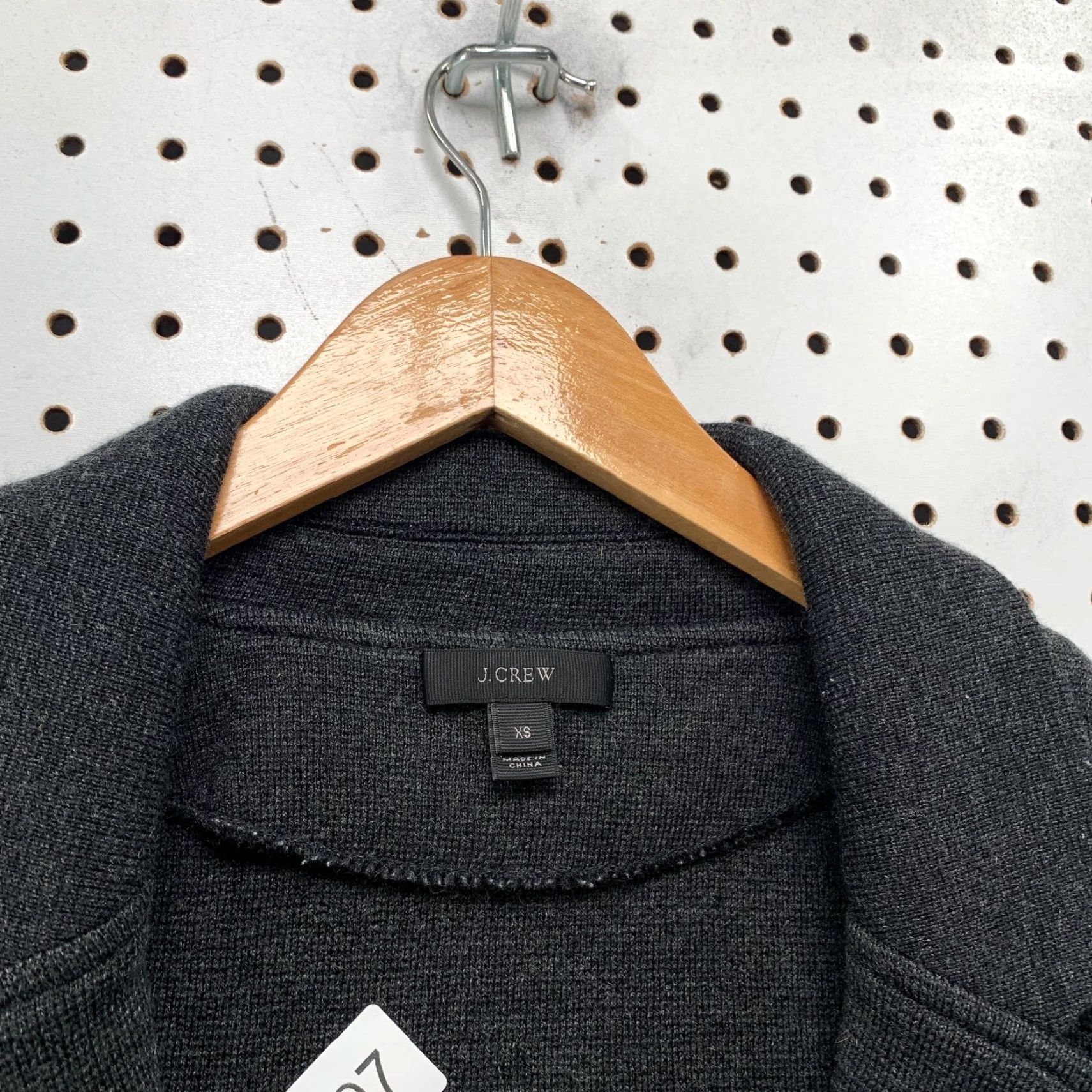 J.Crew J.CREW 100% Merino Wool Cardigan Sweater Womens XS Gray Open Front Business Work Shirt/Hoodie/Top Size XS / US 0-2 / IT 36-38 - 6 Thumbnail
