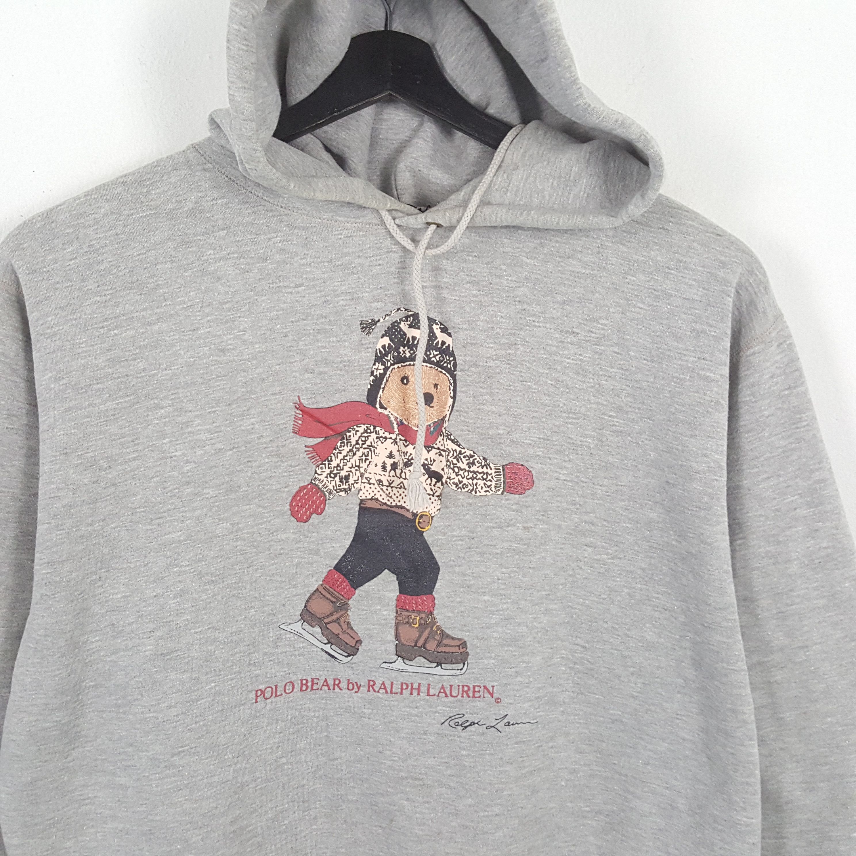 Polo Ralph Lauren × Vintage POLO BEAR by RALPH LAUREN Fashion Brand Style Hoodies Size US XL / EU 56 / 4 - 2 Thumbnail