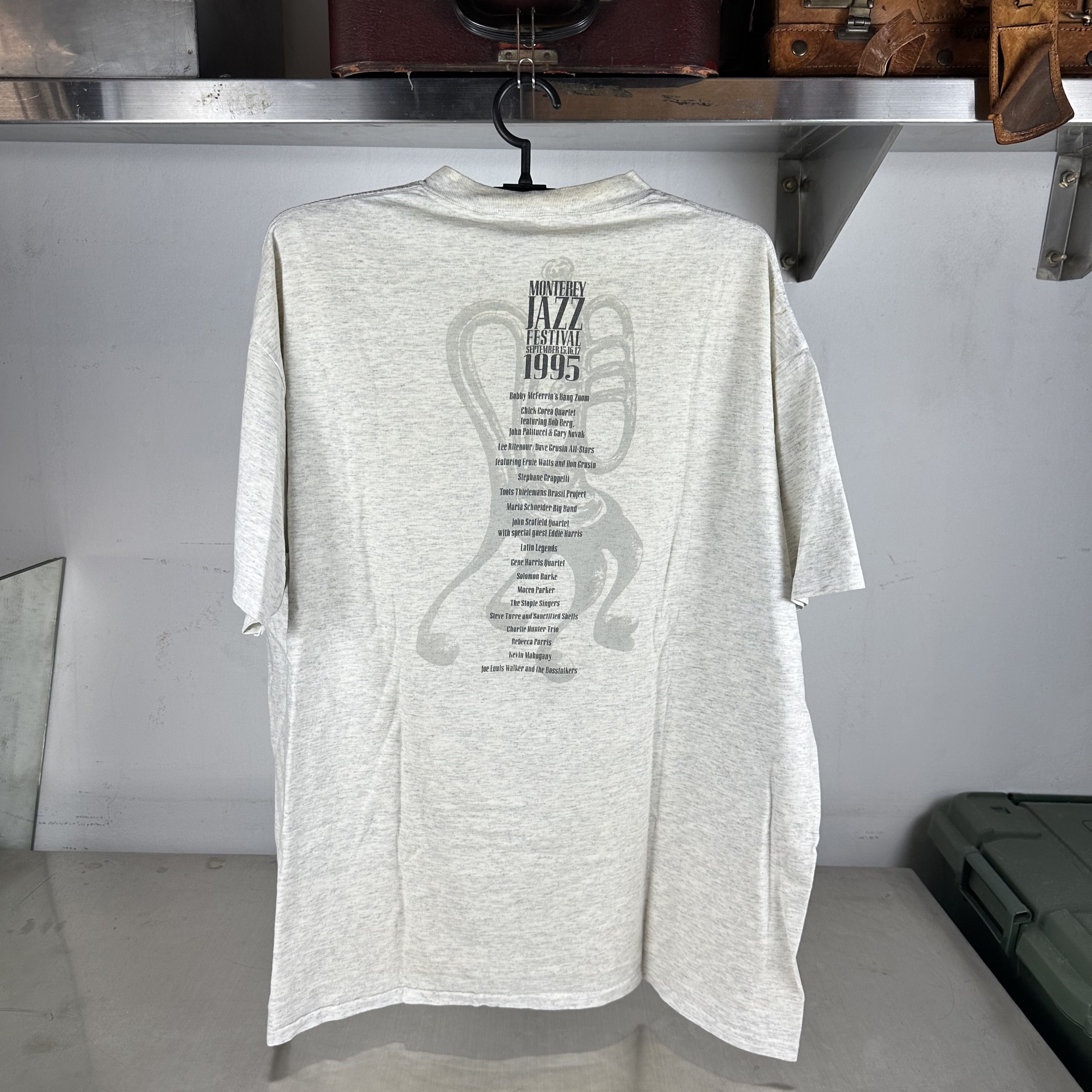 Vintage 1997 Monterey Jazz Festival Graphic Single Stitch T-Shirt Size US XXL / EU 58 / 5 - 3 Thumbnail