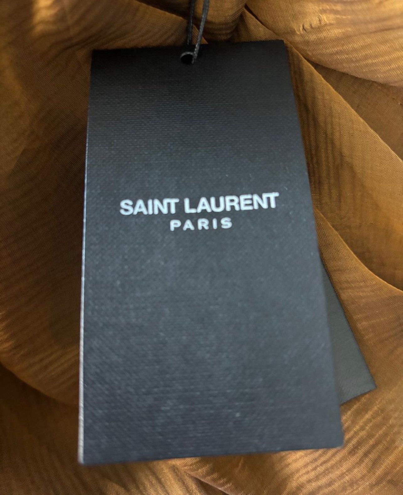 Saint Laurent Paris Tank Top in Silk Muslin Size US M / EU 48-50 / 2 - 6 Thumbnail