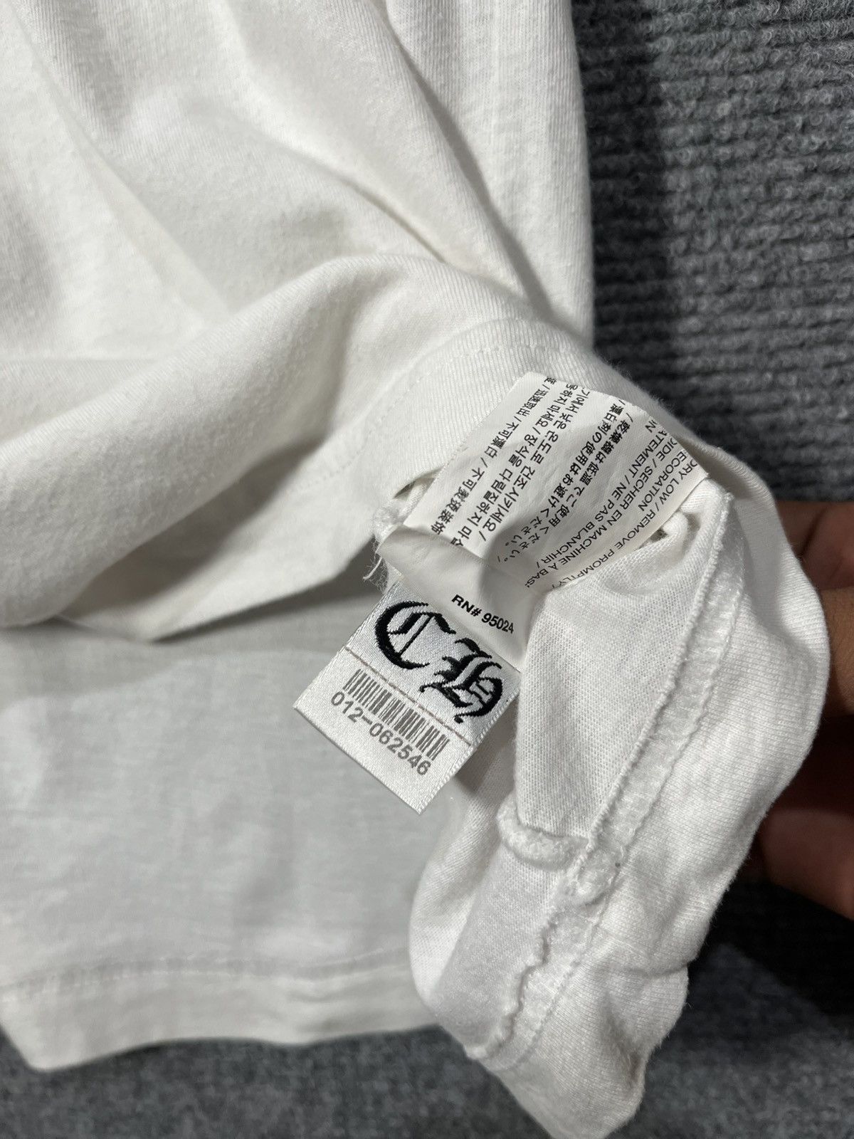 Chrome Hearts CHROME HEARTS BIG HORSESHOE POCKET TEE Size US S / EU 44-46 / 1 - 7 Thumbnail