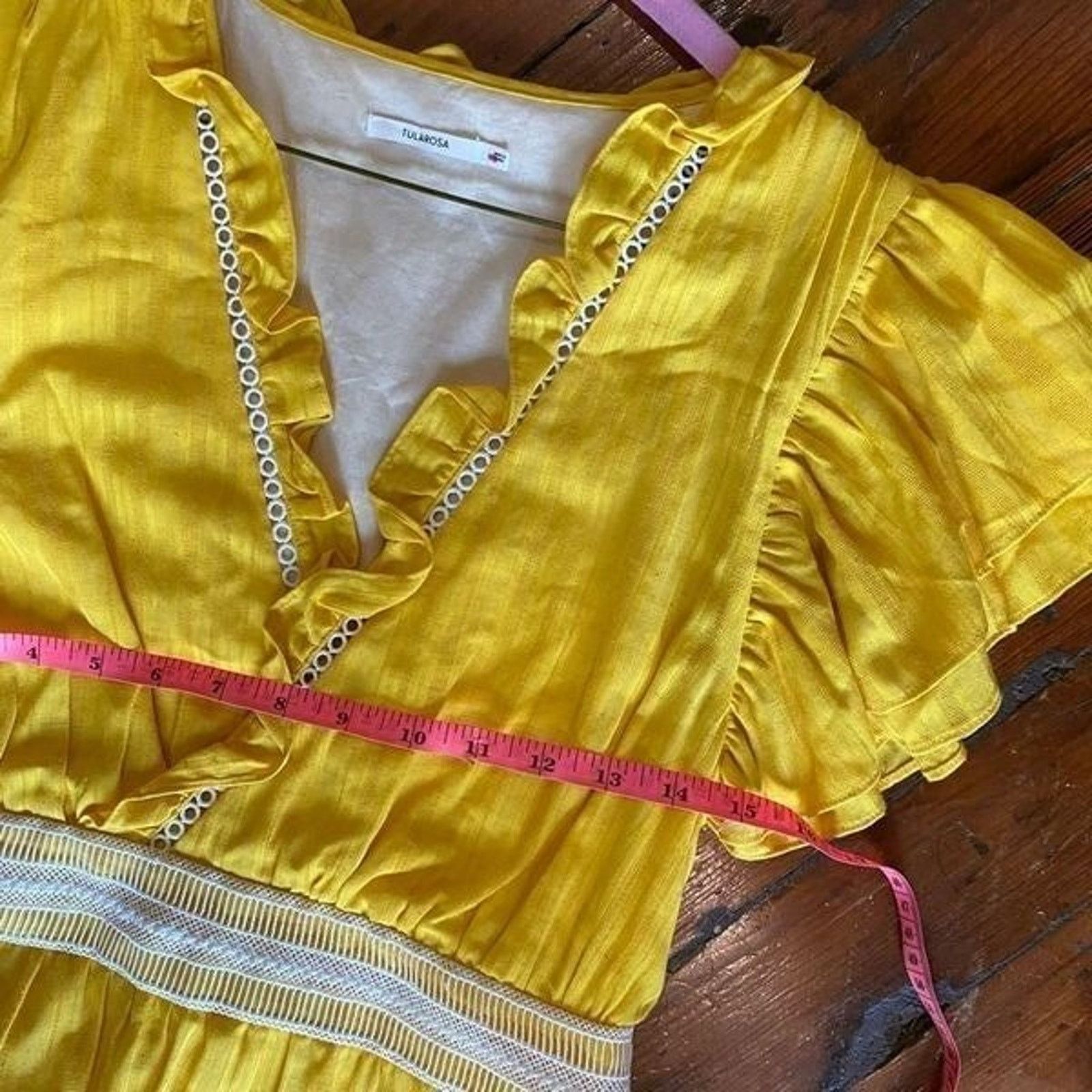 Anthropologie Tularosa Eliah DressYellow Eyelet size small, MSRP $228 Size S / US 4 / IT 40 - 10 Thumbnail
