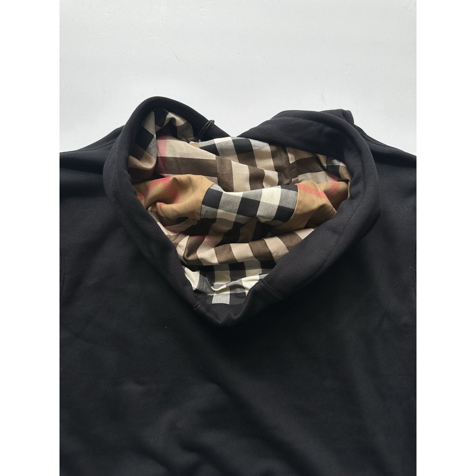 Burberry Burberry Talley Checked Sweatshirt Hoodie Black M 8084391 Size M / US 6-8 / IT 42-44 - 12 Thumbnail