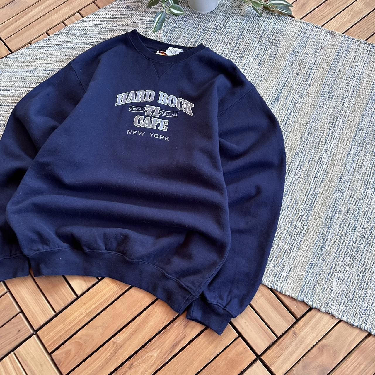 Hard Rock Cafe Vintage 90s Hard Rock Cafe New York City Baggy Sweatshirt Size US S / EU 44-46 / 1 - 2 Thumbnail