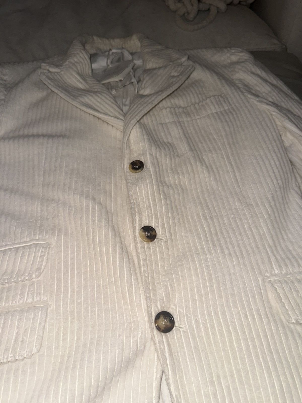Brunello Cucinelli Brunello cucinelli white pinstripe blazer Size US S / EU 44-46 / 1 - 6 Thumbnail