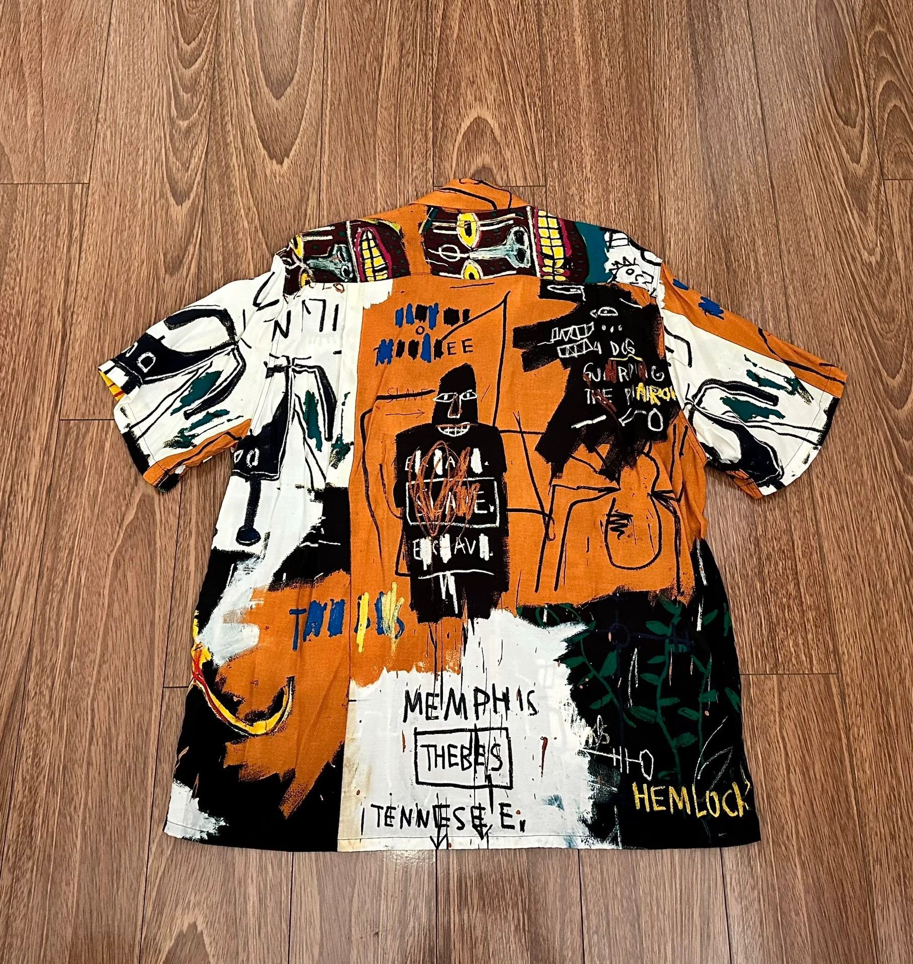 Wacko Maria WACKO MARIA x JEAN-MICHEL BASQUIAT Hawaiian Shirt New M Size US M / EU 48-50 / 2 - 2 Thumbnail