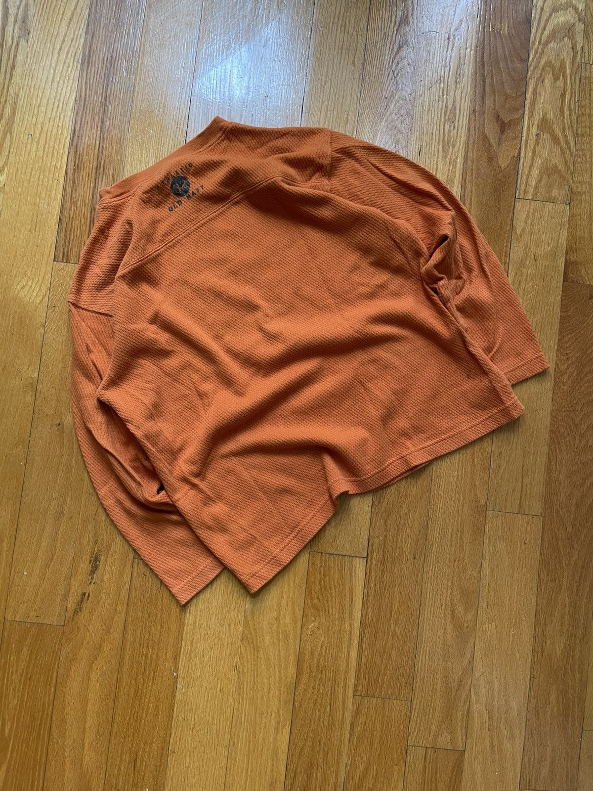 Old Navy Vintage 90s Old navy Orange Waffle Long Sleeve Size US S / EU 44-46 / 1 - 2 Thumbnail