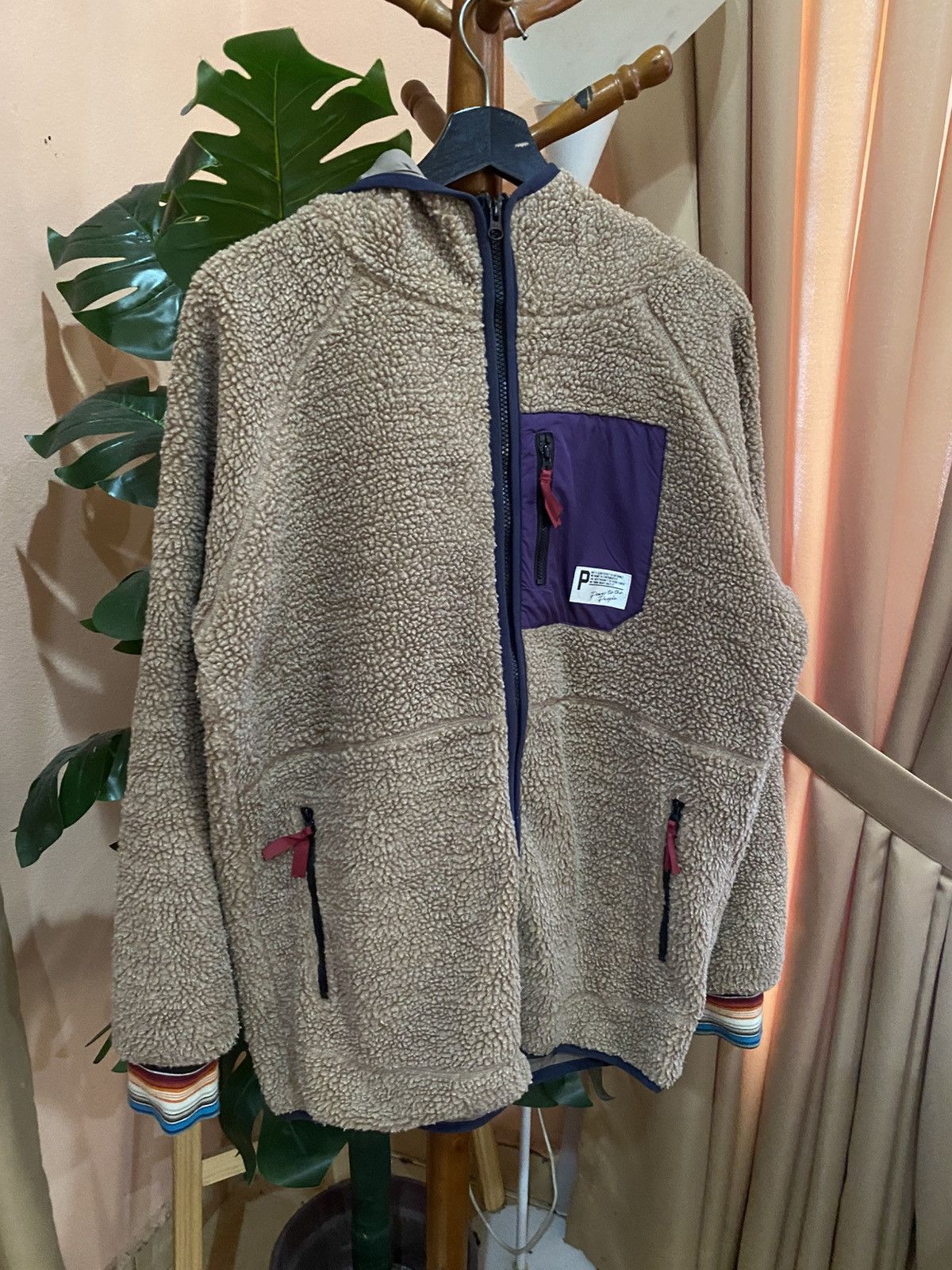 Japanese Brand VINTAGE POWER TO THE PEOPLE FLEECE HOODIE Size US L / EU 52-54 / 3 - 4 Thumbnail