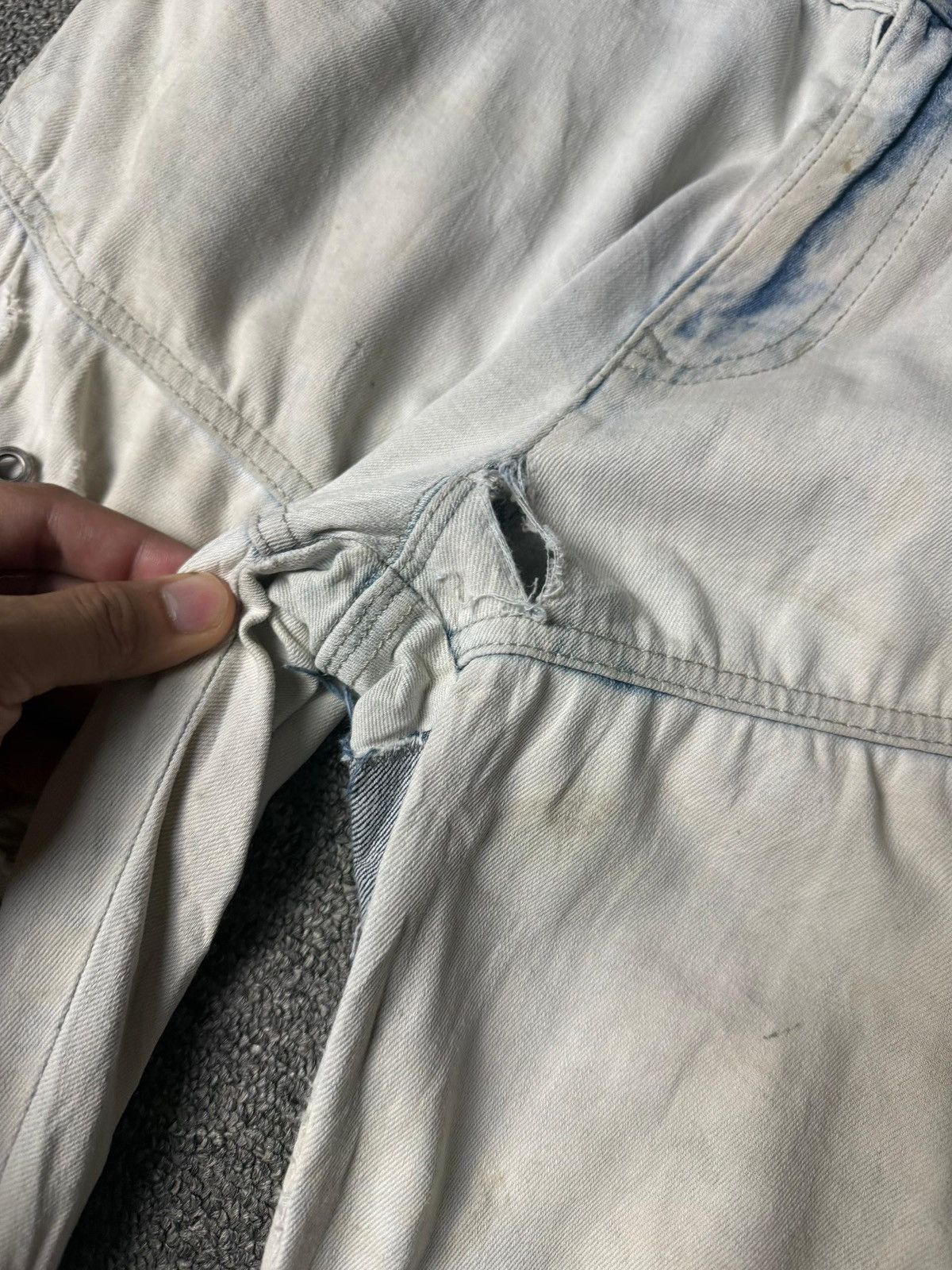 Japanese Brand Fieldcore Aerolight Stretch Jeans with Patches (172) Size US 32 / EU 48 - 7 Thumbnail