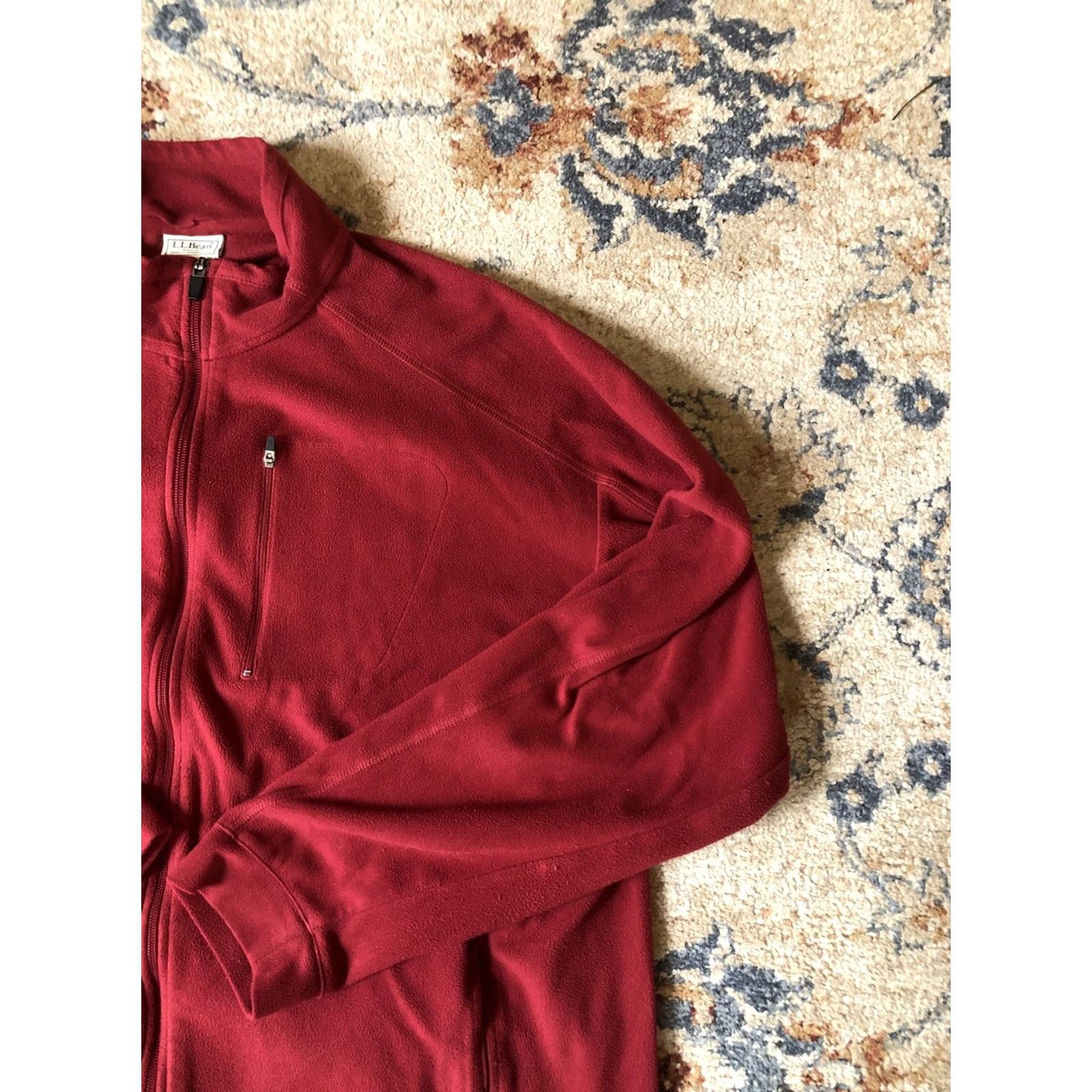 Vintage VINTAGE L.L. Bean Fleece Full Zip Jacket Red Men’s 2XL Windbreaker Pockets Zipper 90s Style Mens Jacket Size US XXL / EU 58 / 5 - 4 Thumbnail