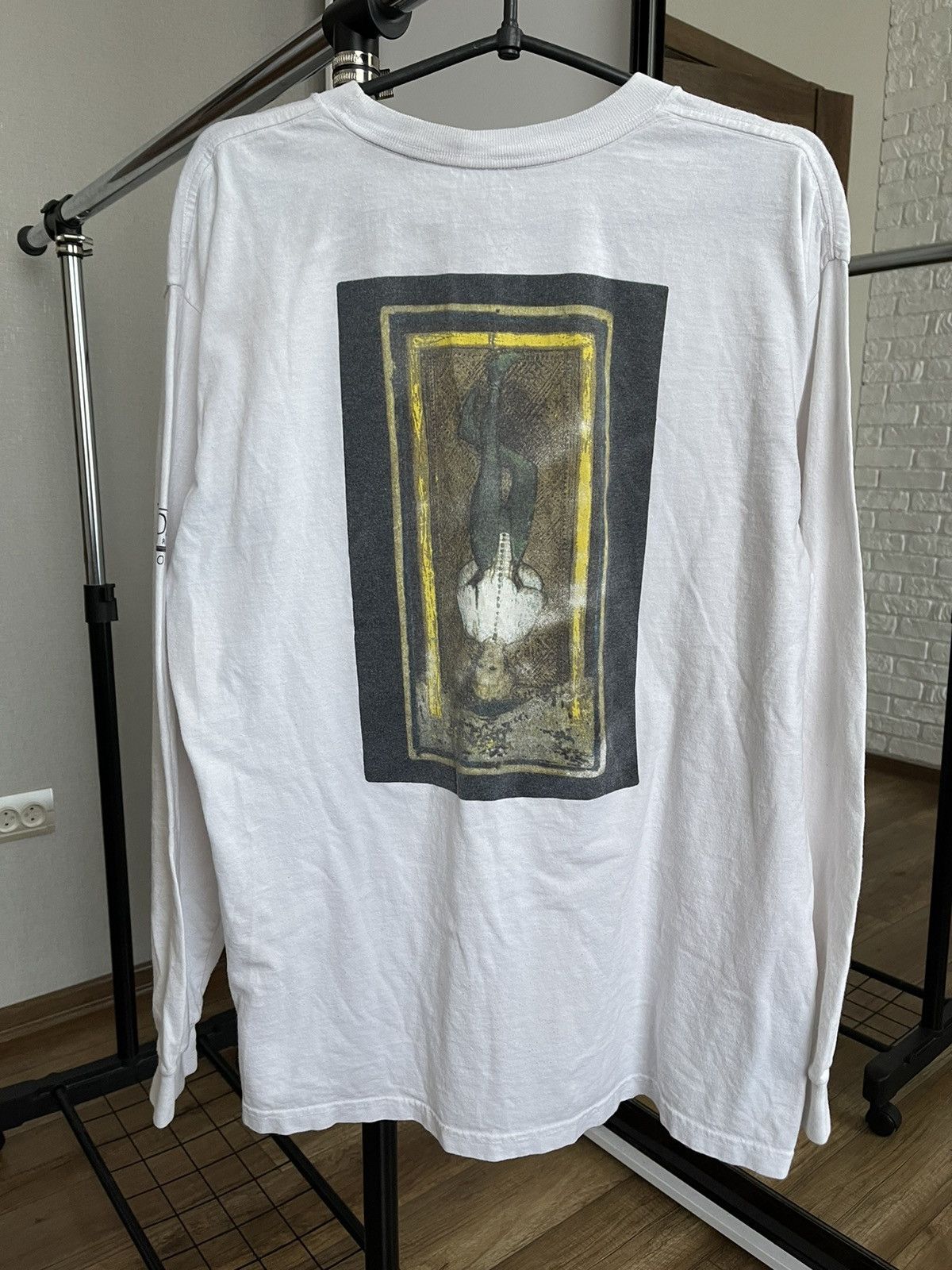 Other Make Food Not War Vintage USA Long Sleeve T-Shirt Tee 90s Size US L / EU 52-54 / 3 - 3 Thumbnail