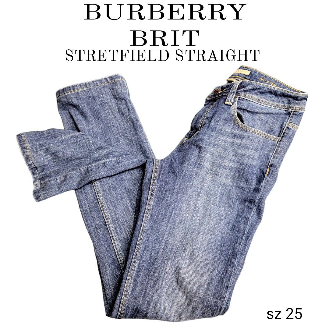 Burberry Burberry Brit Stretfield Straight Blue Jeans Size 25" / US 0 / IT 36 - 1 Thumbnail