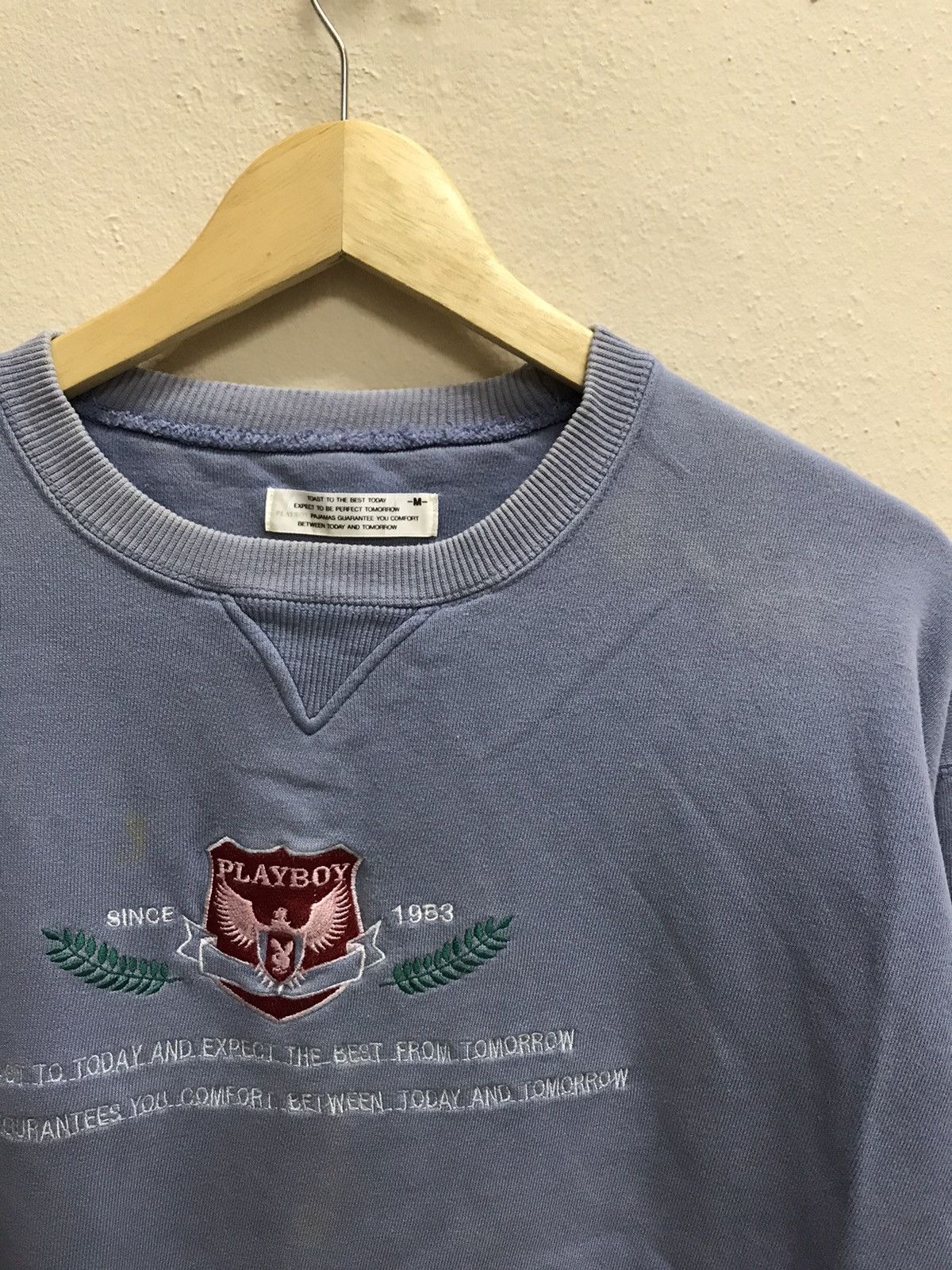 Playboy × Vintage VINTAGE 90s PLAYBOY WRITING LABEL CREWNECK SWEATSHIRT Size US M / EU 48-50 / 2 - 5 Thumbnail