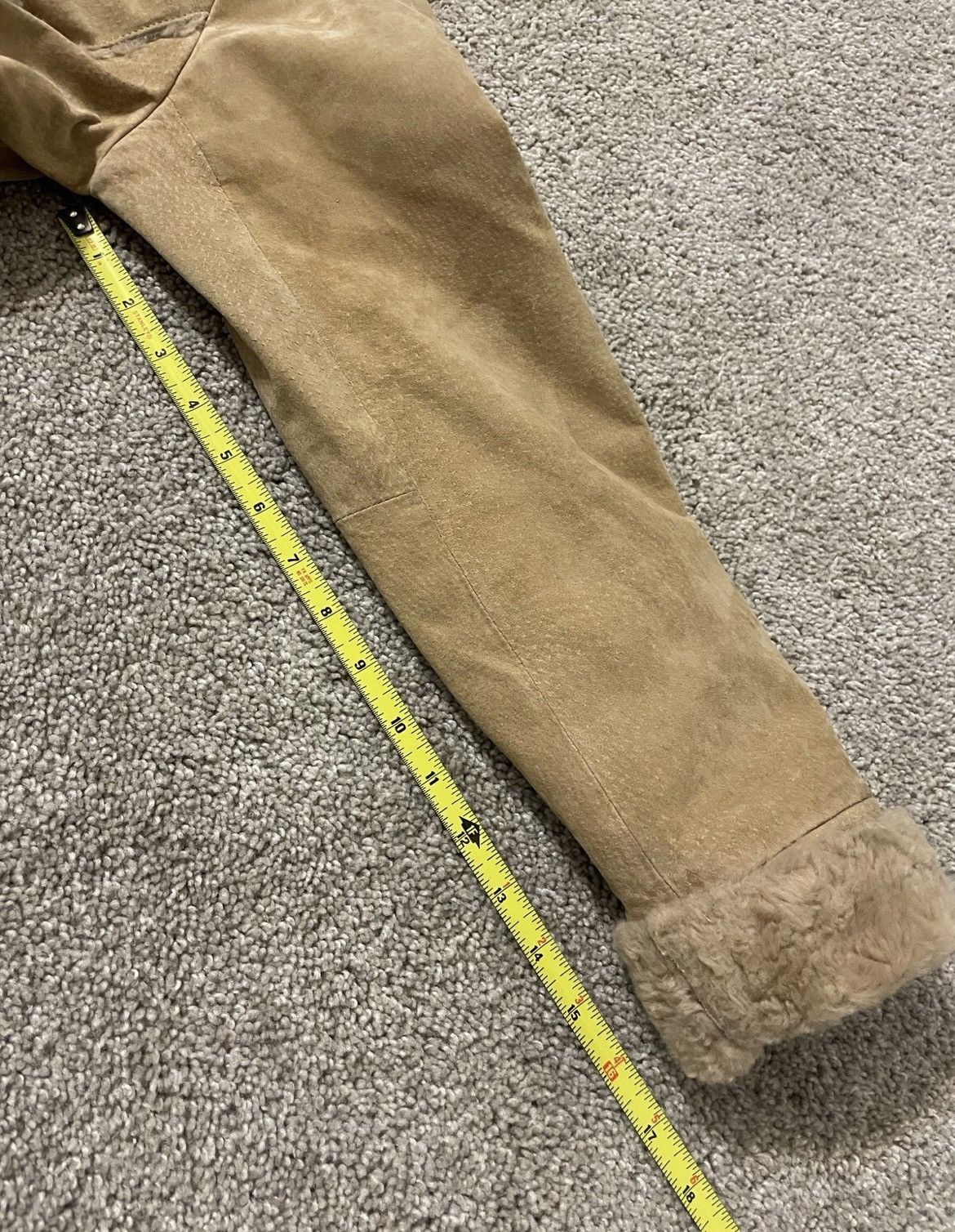Vintage Vintage 70s Pimp Style Suede Leather Long Coat faux Fur Smal Size S / US 4 / IT 40 - 6 Thumbnail