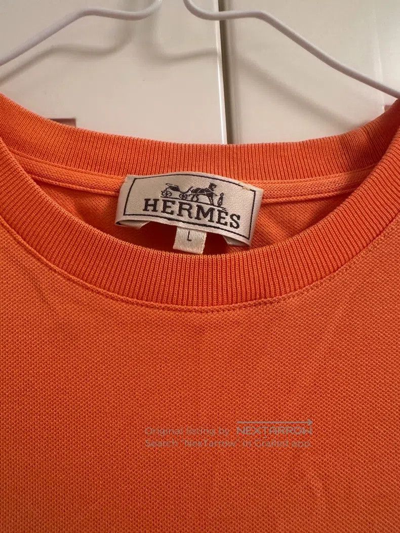 Hermes Hermes H pocket short sleeve, sunny orange Size L / US 10 / IT 46 - 3 Thumbnail