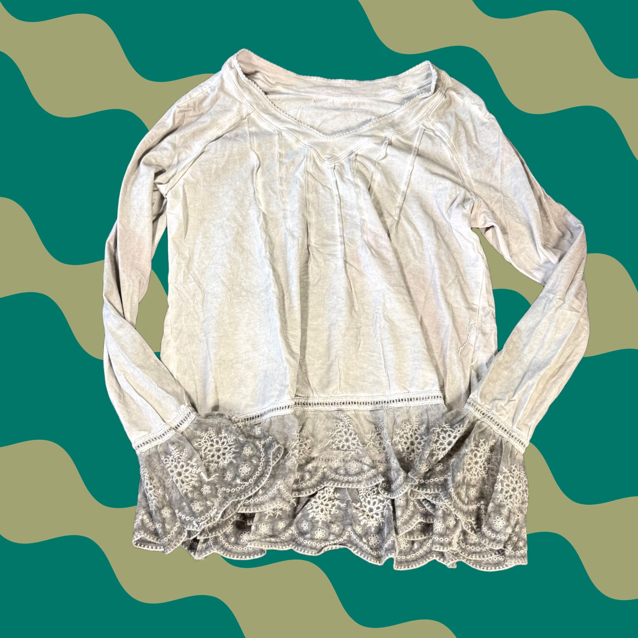 Vintage VINTAGE Lace Boho Medieval White Longsleeve Blouse Womens M Medium Shirt Ladies White, Vintage, 90s-2000s Style Size M / US 6-8 / IT 42-44 - 1 Thumbnail